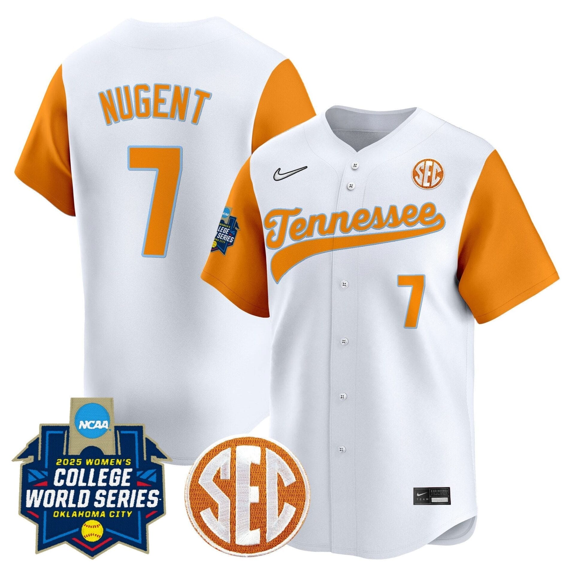 Tennessee Volunteers Softball 2025 World Series (WCWS) Vapor Premier Limited Jersey - All Stitched - Image 25