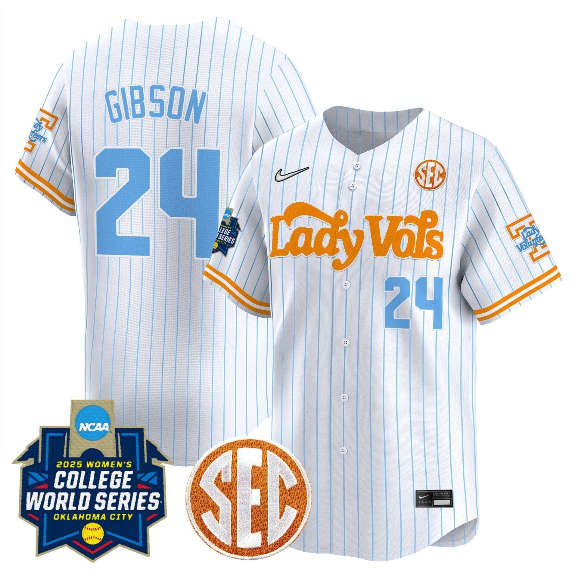 Tennessee Volunteers Softball 2025 World Series (WCWS) Vapor Premier Limited Jersey - All Stitched - Image 11