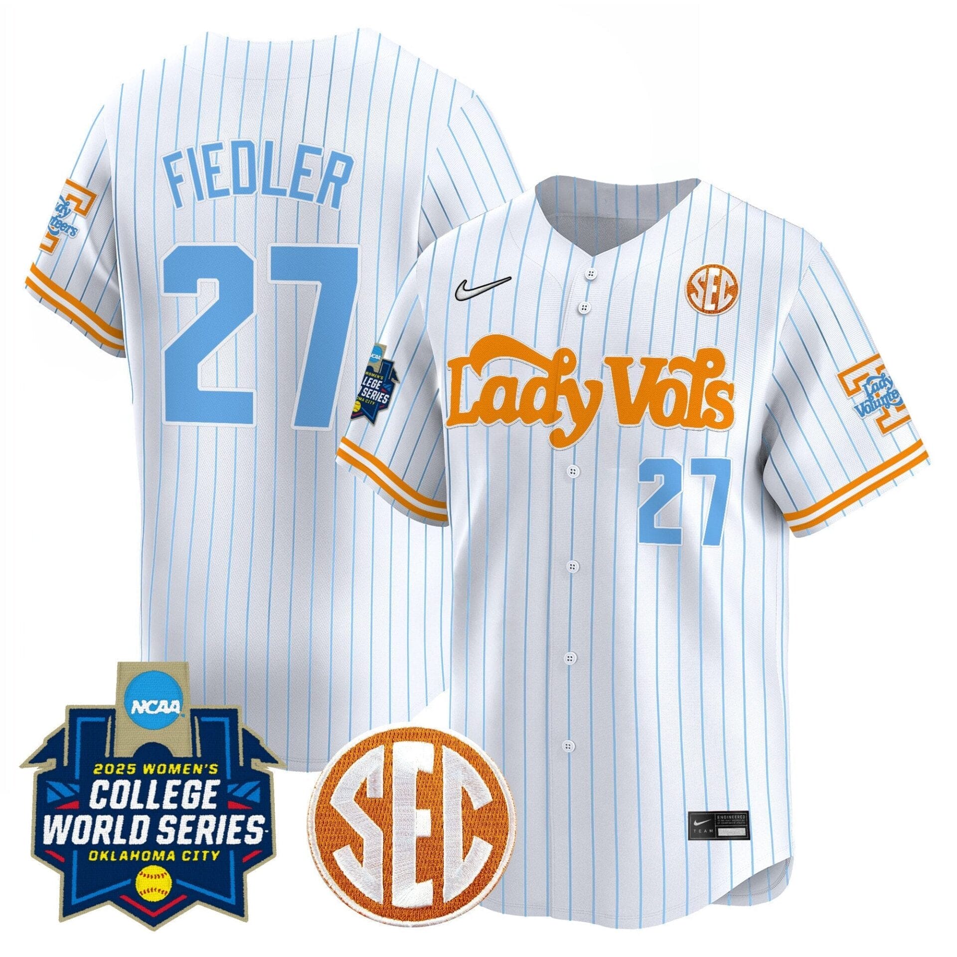 Tennessee Volunteers Softball 2025 World Series (WCWS) Vapor Premier Limited Jersey - All Stitched - Image 14