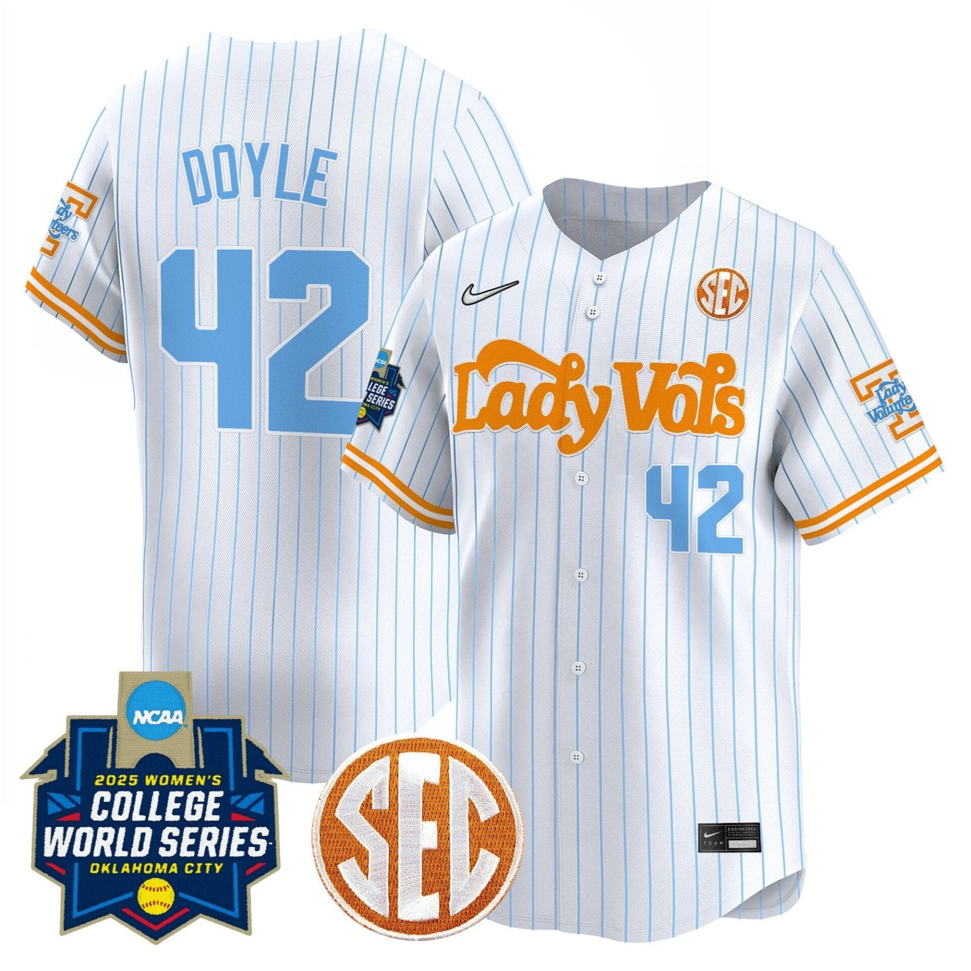 Tennessee Volunteers Softball 2025 World Series (WCWS) Vapor Premier Limited Jersey - All Stitched - Image 15