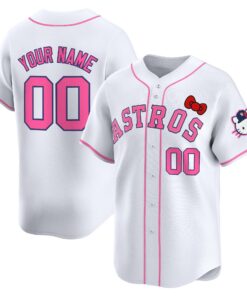 Alternative view of Houston Astros Hello Kitty Vapor Premier Limited Custom Jersey V2 - All Stitched