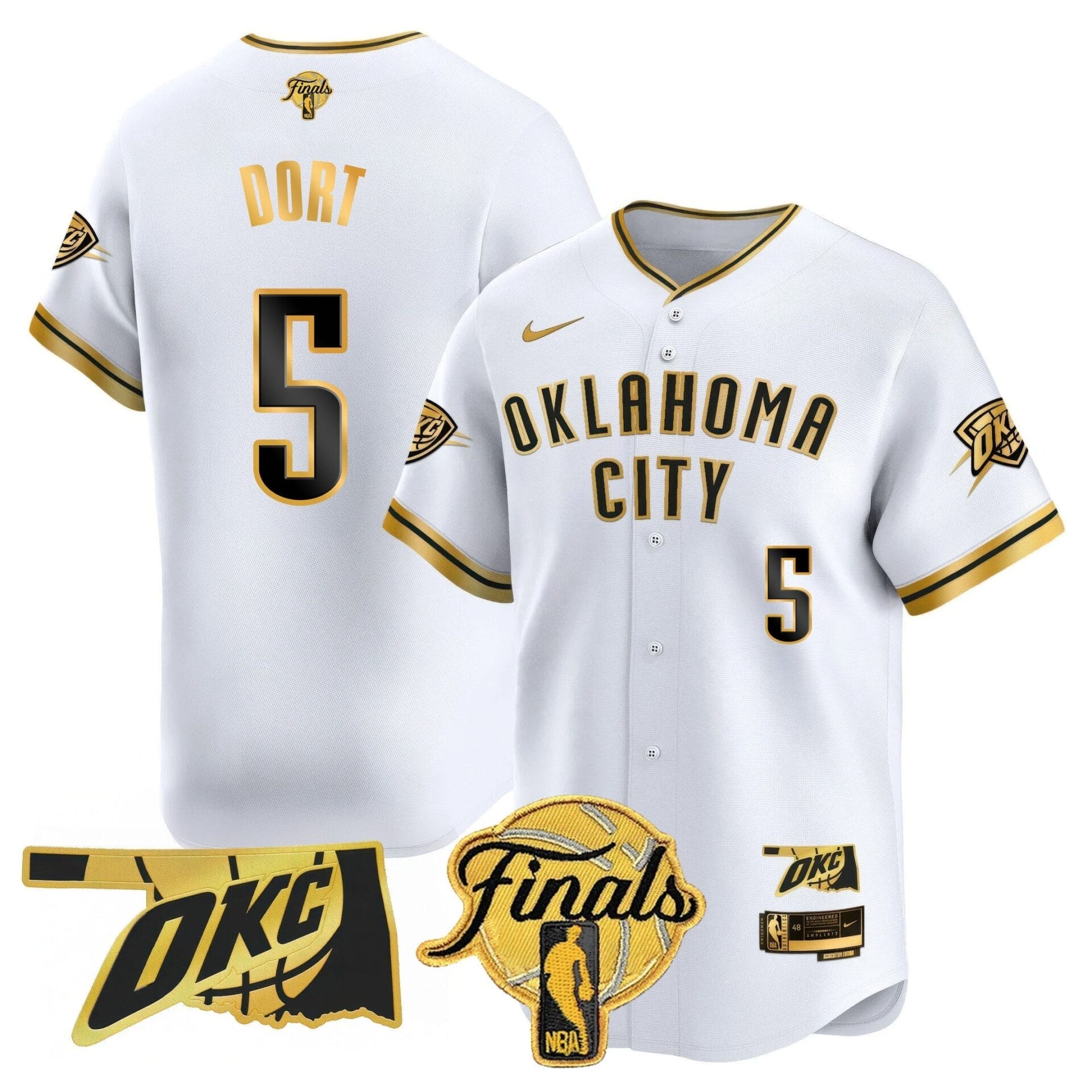 Oklahoma City Thunder Baseball Jersey - Final Patch - All Stitched - Image 34