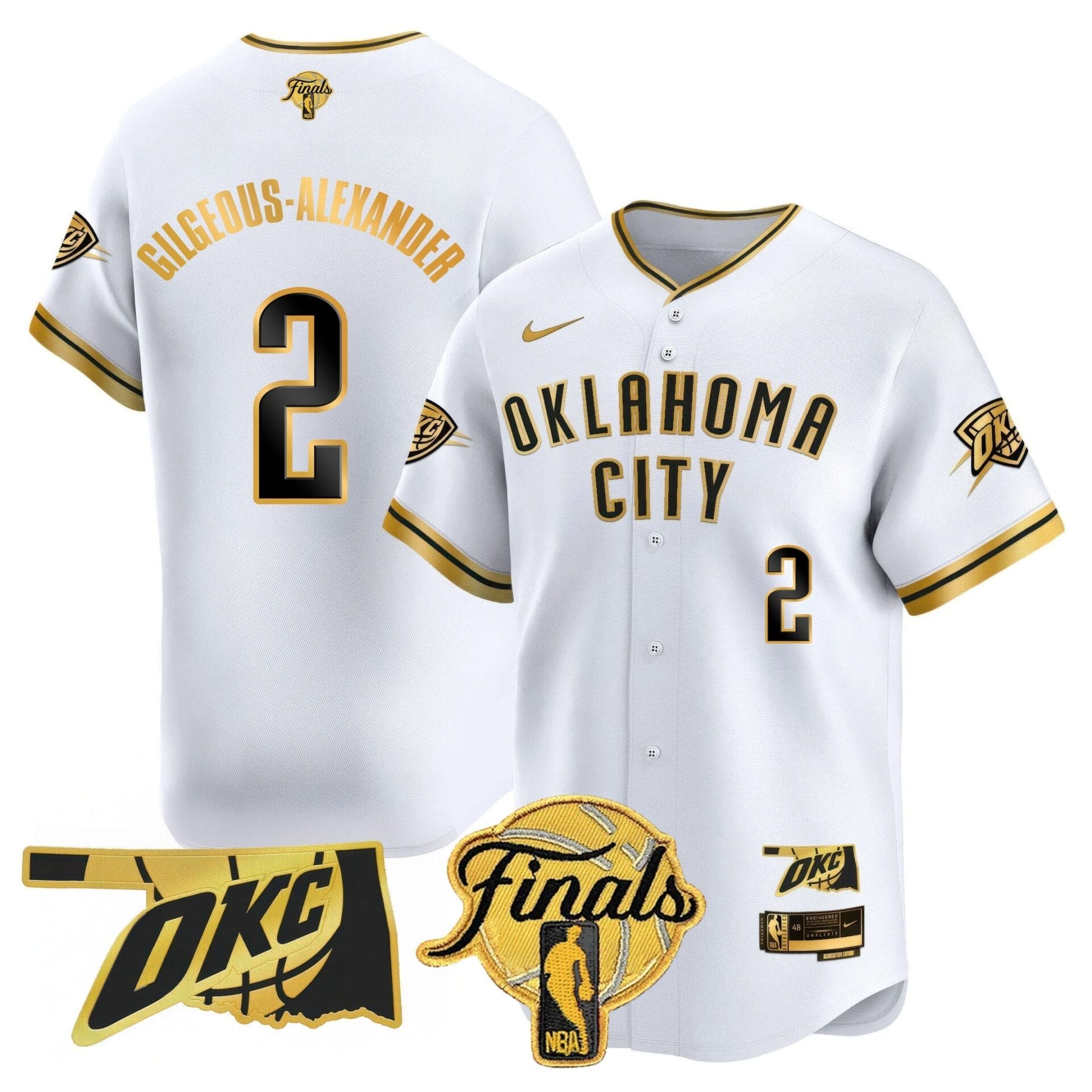 Oklahoma City Thunder Baseball Jersey - Final Patch - All Stitched - Image 35