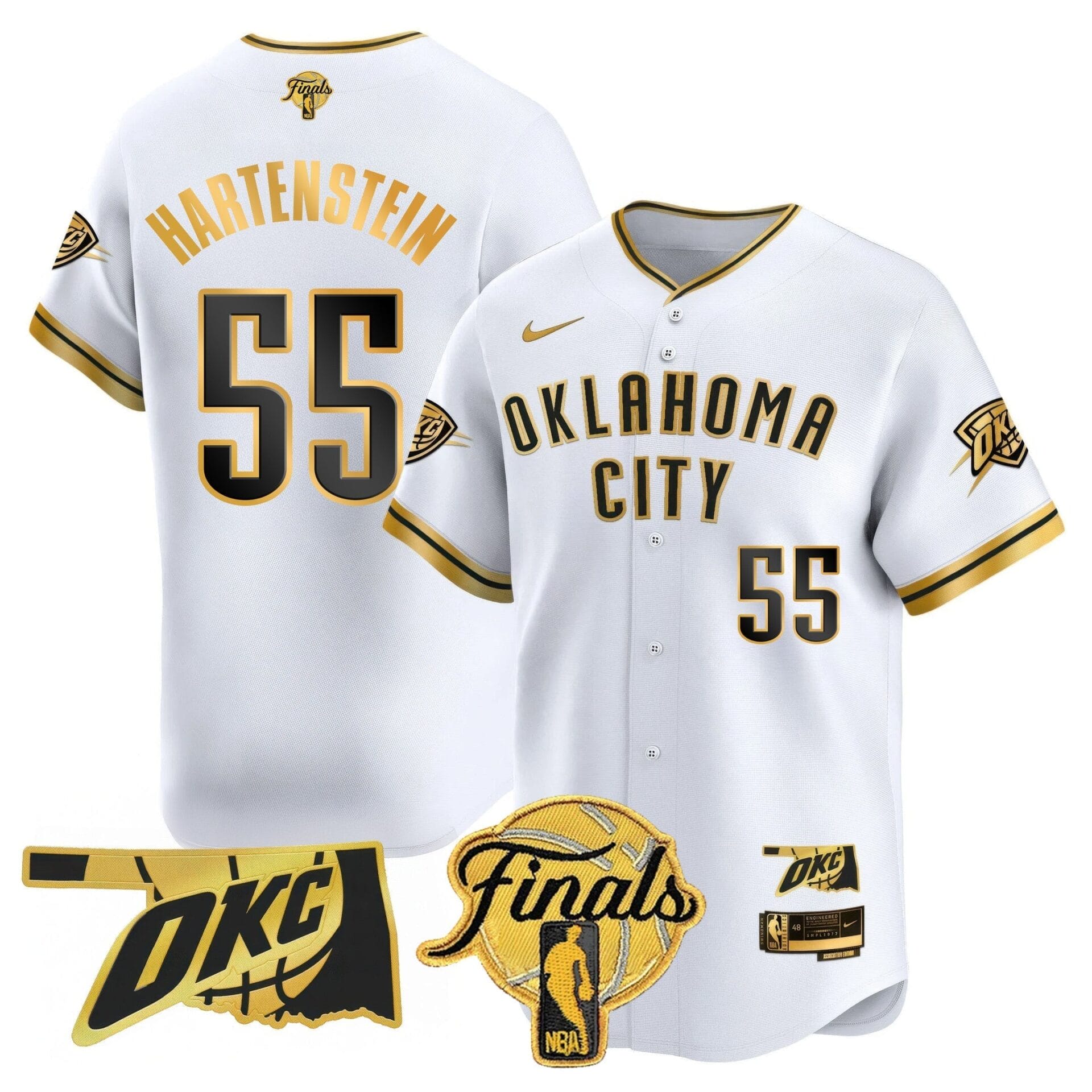 Oklahoma City Thunder Baseball Jersey - Final Patch - All Stitched - Image 38