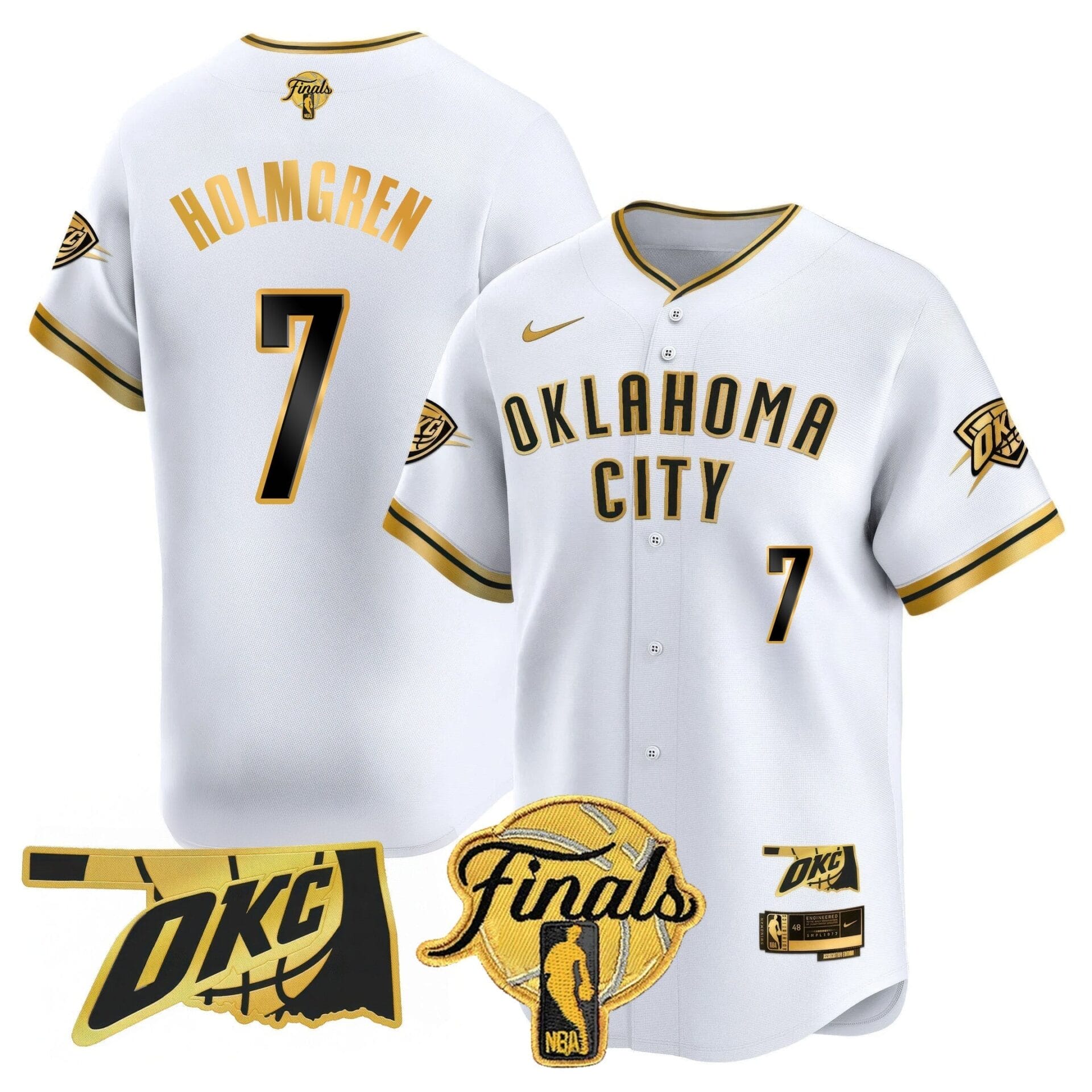Oklahoma City Thunder Baseball Jersey - Final Patch - All Stitched - Image 37
