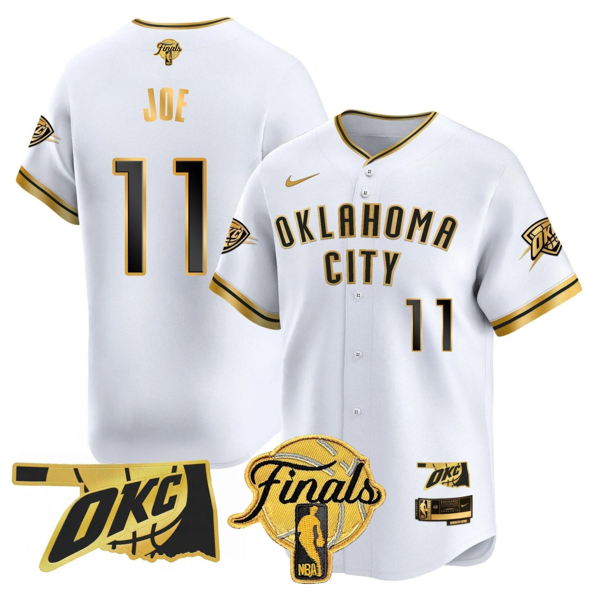 Oklahoma City Thunder Baseball Jersey - Final Patch - All Stitched - Image 39