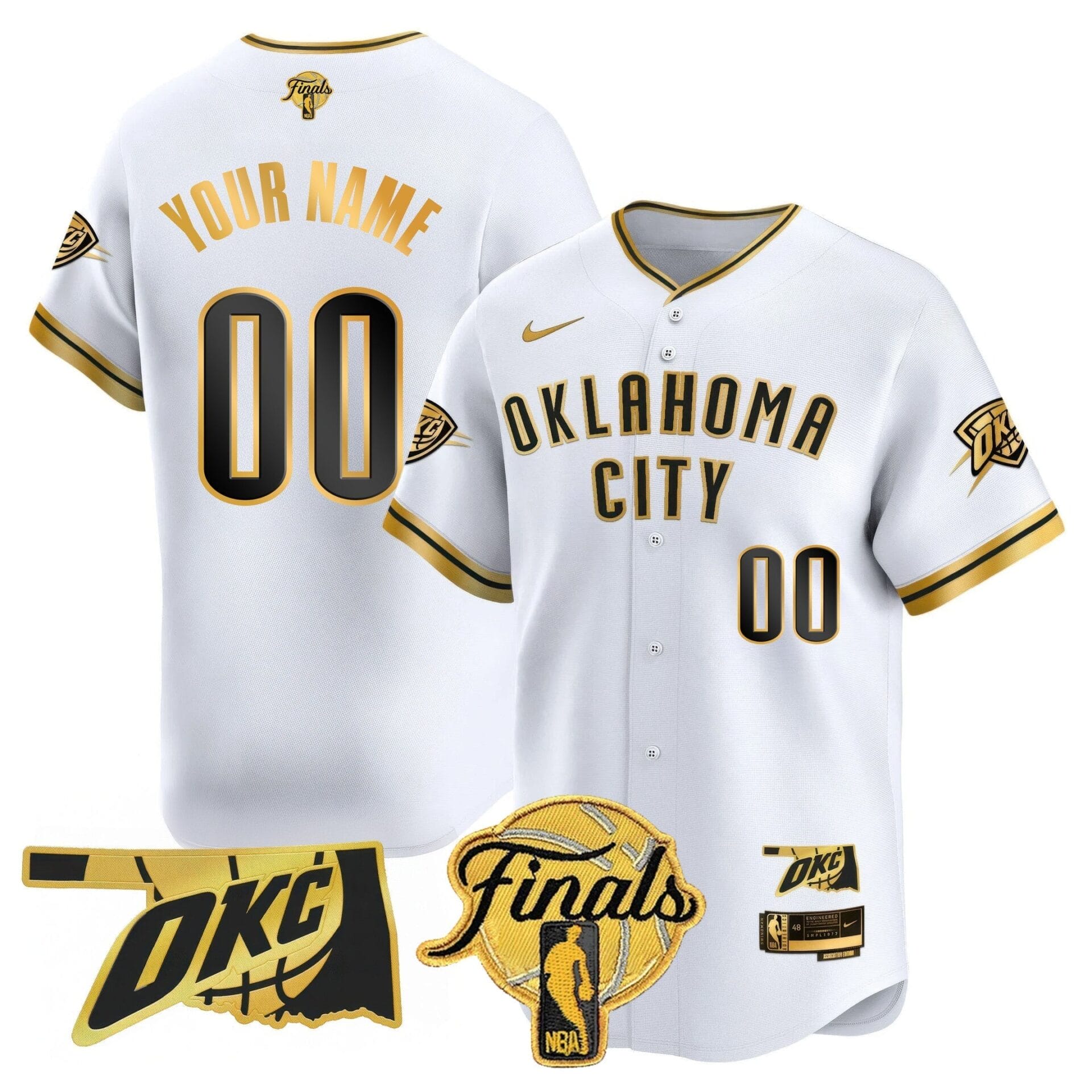 Oklahoma City Thunder Baseball Custom Jersey - Final Patch - All Stitched - Image 5