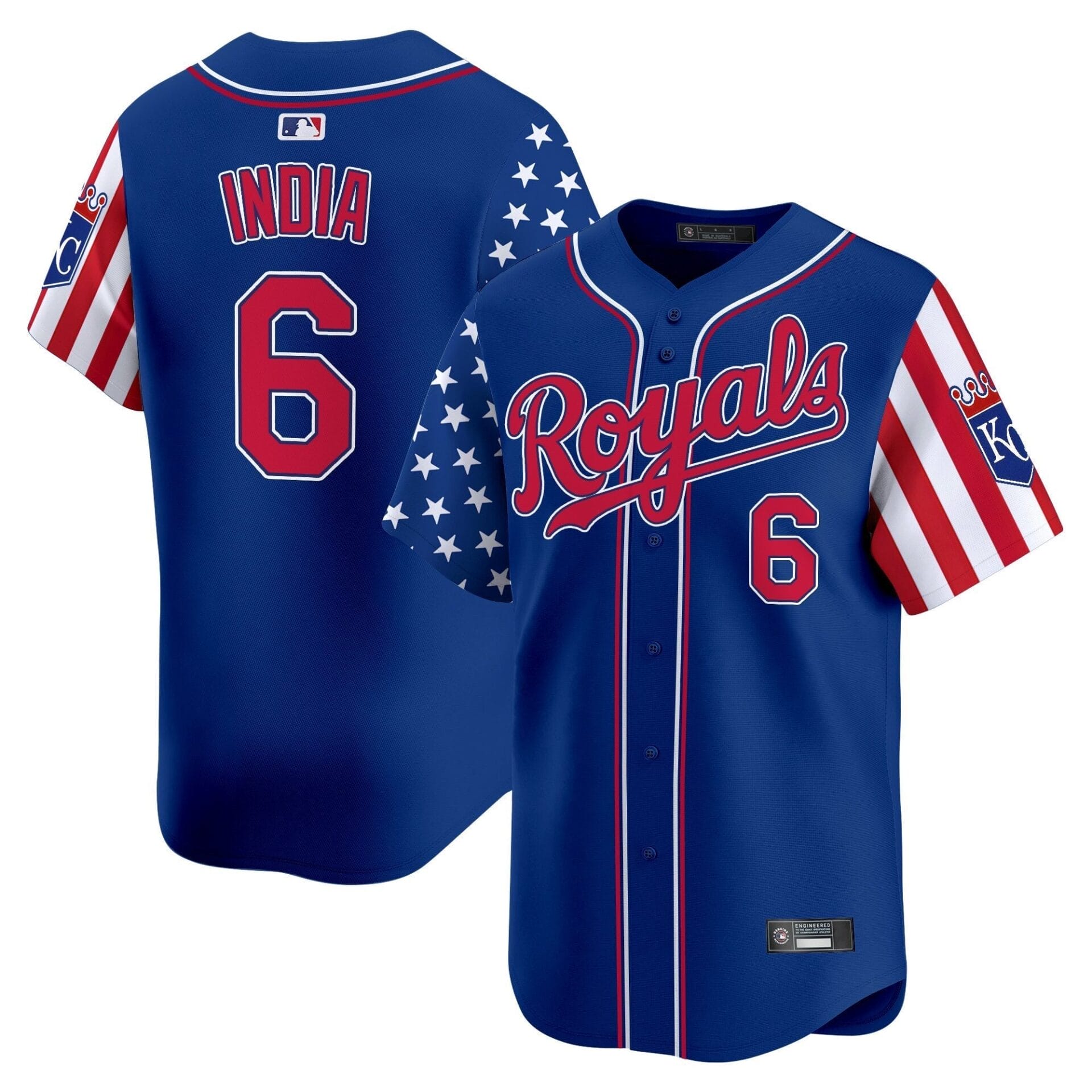 Kansas City Royals 2025 Independence Day Vapor Premier Limited Jersey - All Stitched - Image 24