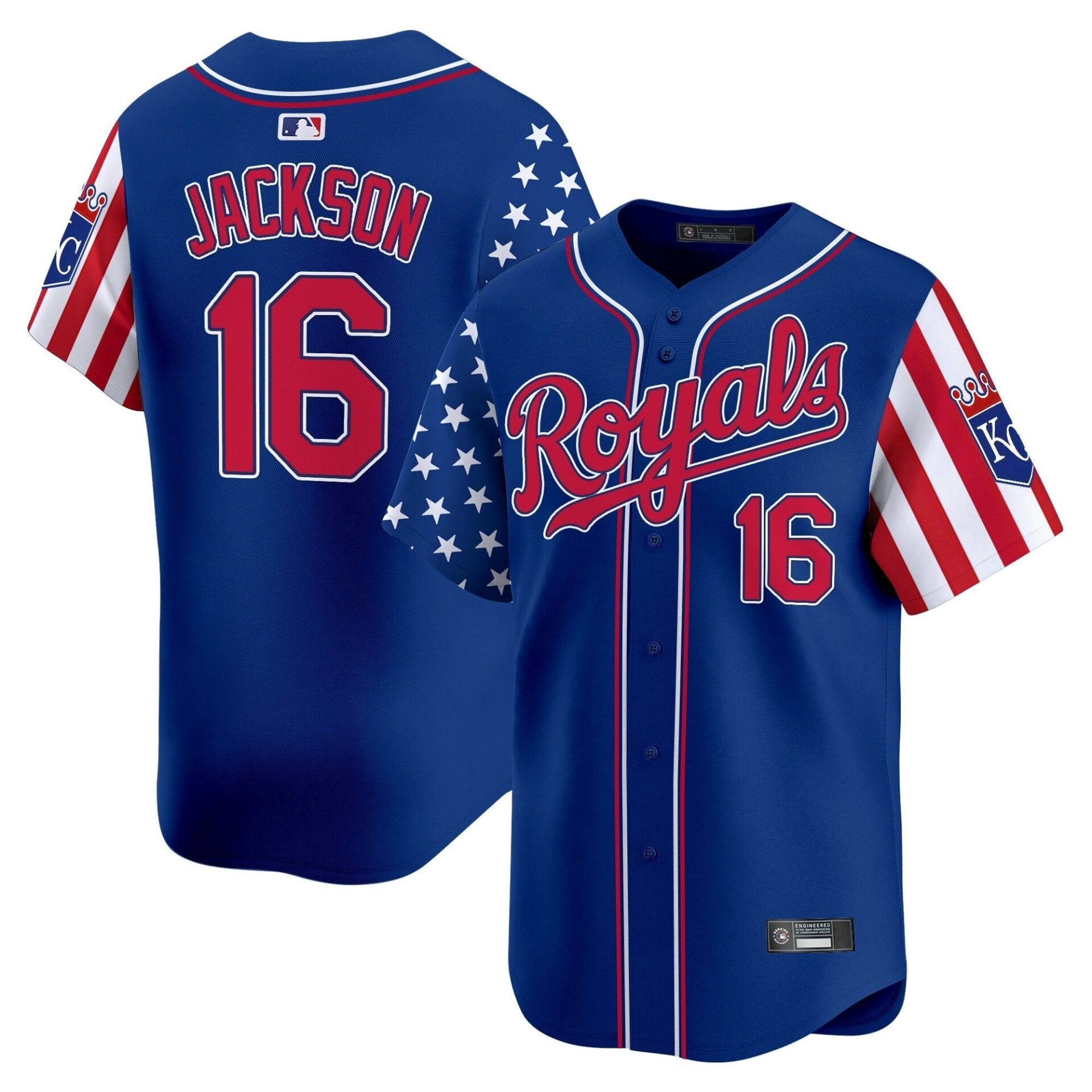 Kansas City Royals 2025 Independence Day Vapor Premier Limited Jersey - All Stitched - Image 26