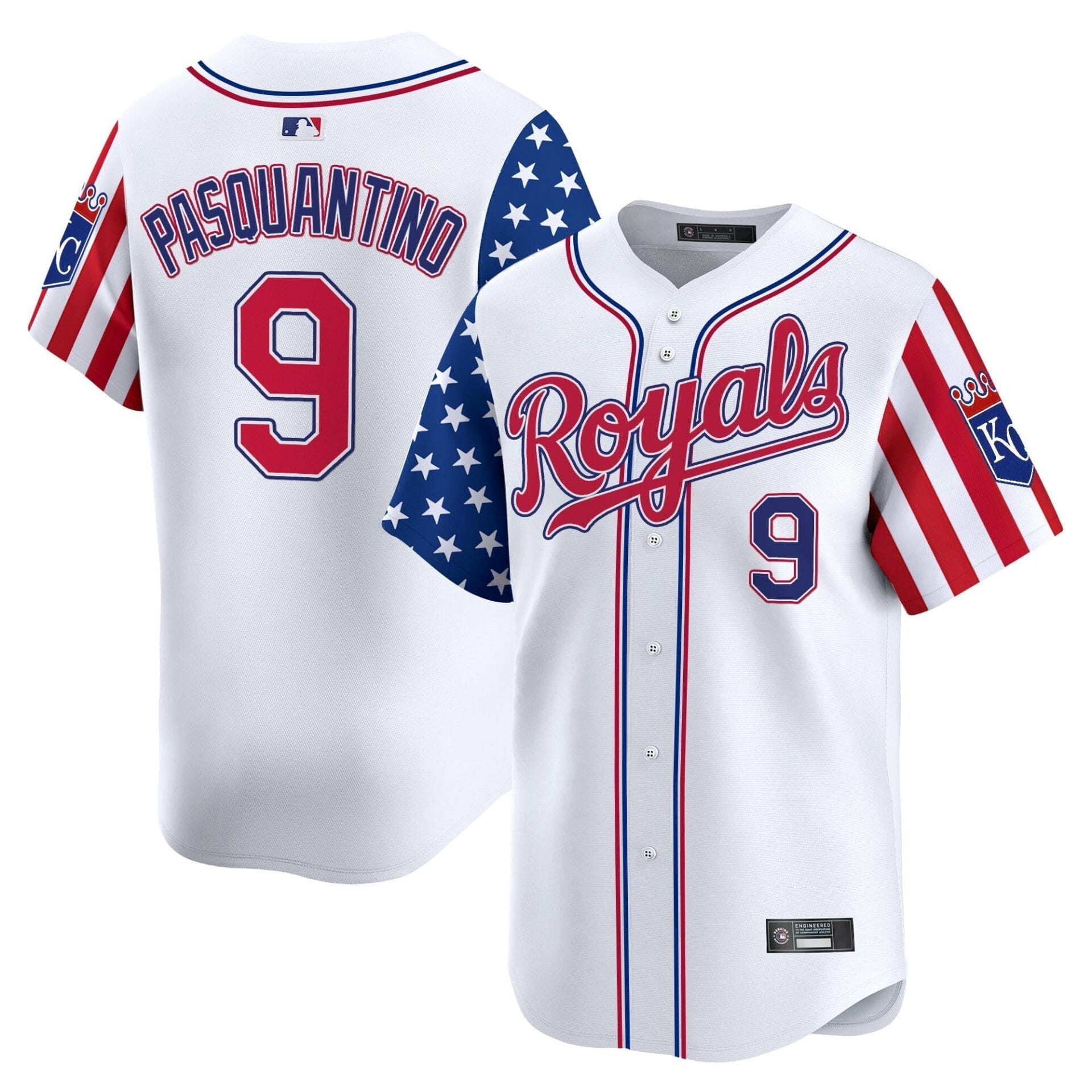 Kansas City Royals 2025 Independence Day Vapor Premier Limited Jersey - All Stitched - Image 4