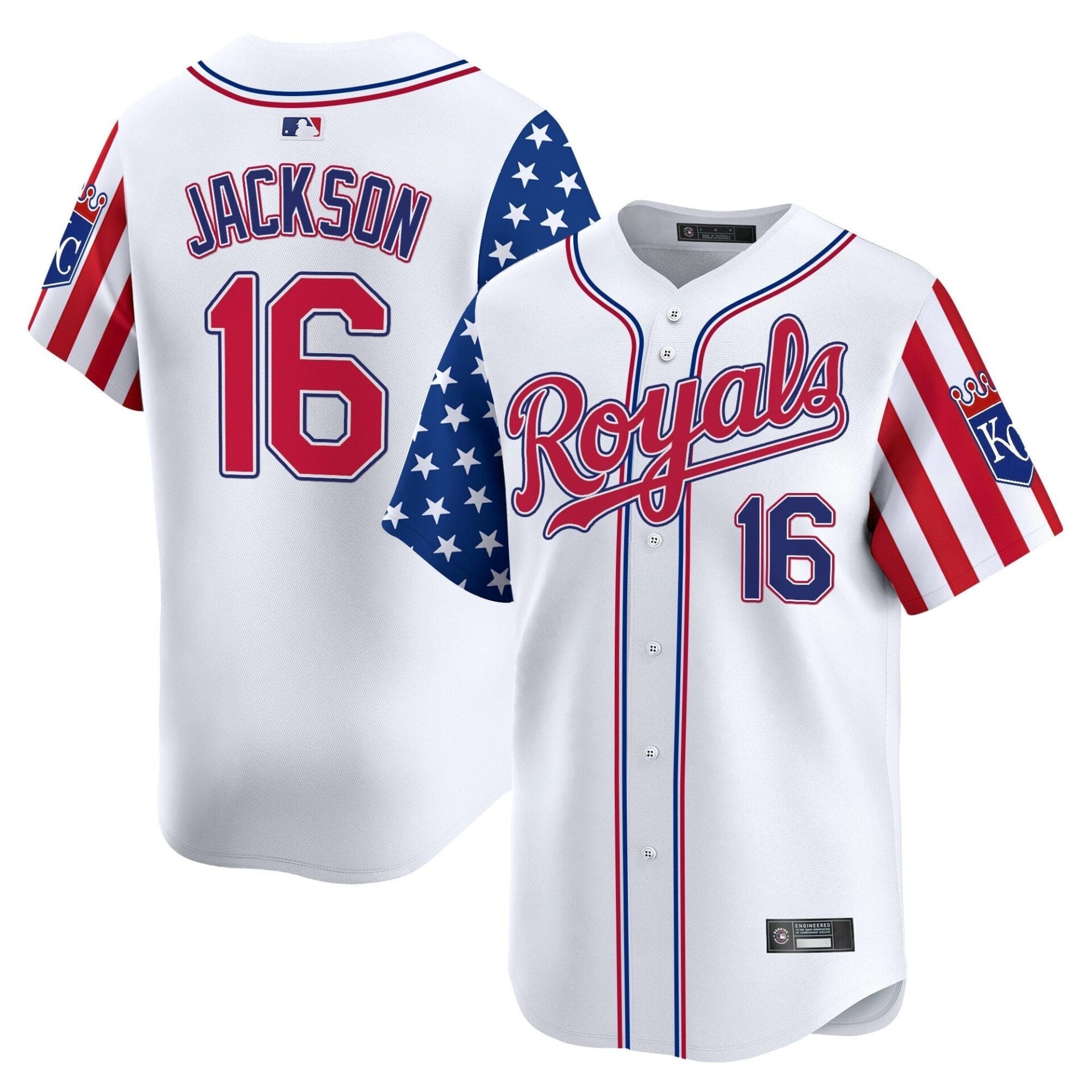 Kansas City Royals 2025 Independence Day Vapor Premier Limited Jersey - All Stitched - Image 8