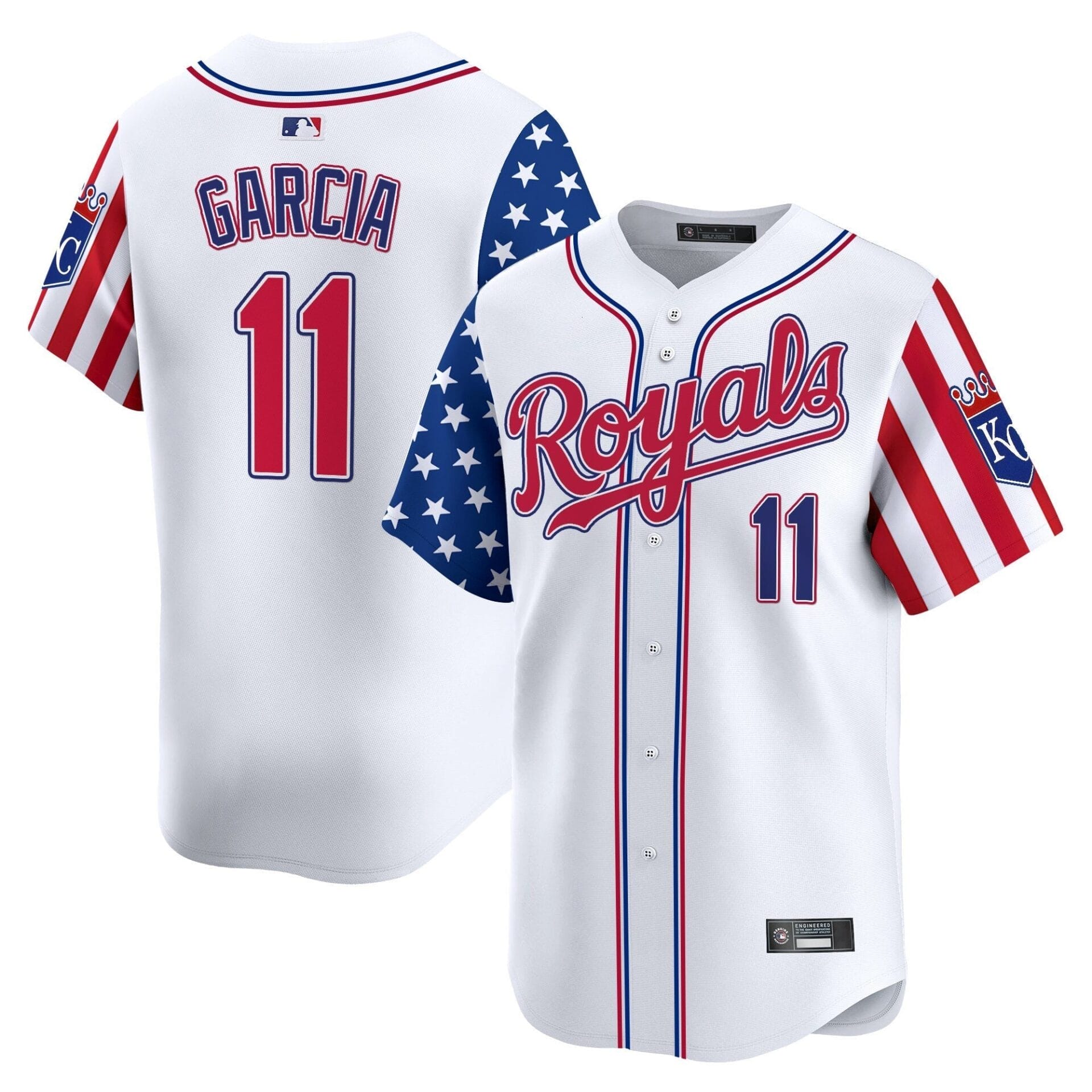 Kansas City Royals 2025 Independence Day Vapor Premier Limited Jersey - All Stitched - Image 2