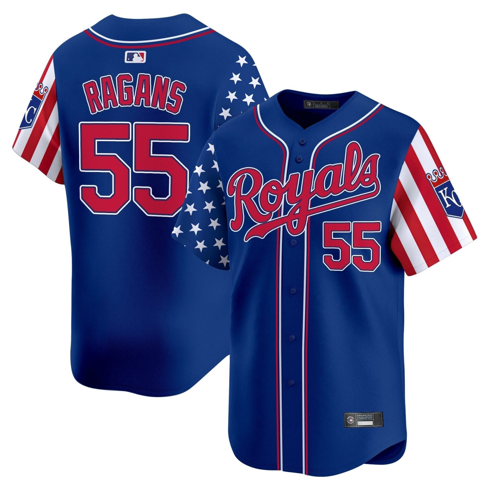 Kansas City Royals 2025 Independence Day Vapor Premier Limited Jersey - All Stitched - Image 25