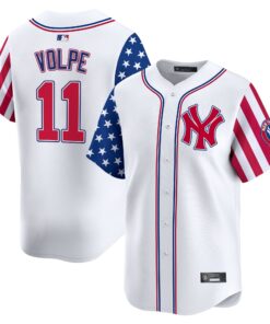 Alternative view of New York Yankees 2025 Independence Day Vapor Premier Limited Jersey - All Stitched