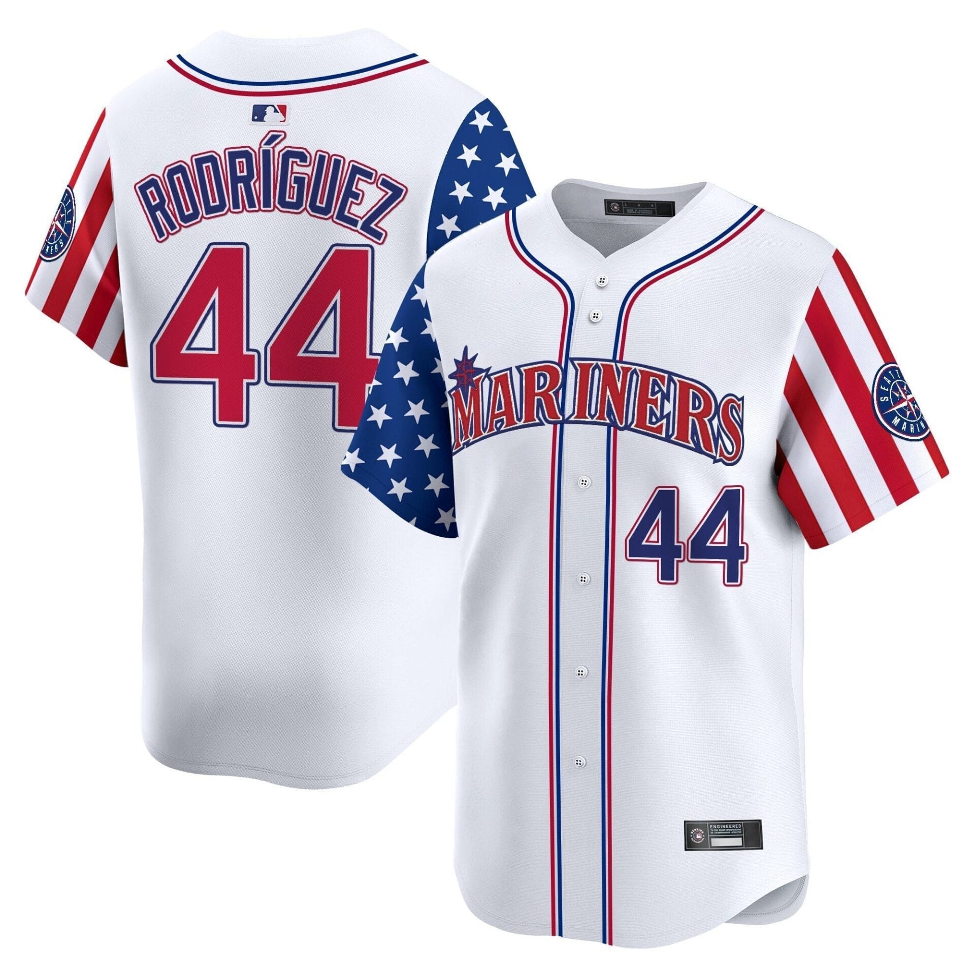 Seattle Mariners 2025 Independence Day Vapor Premier Limited Jersey - All Stitched