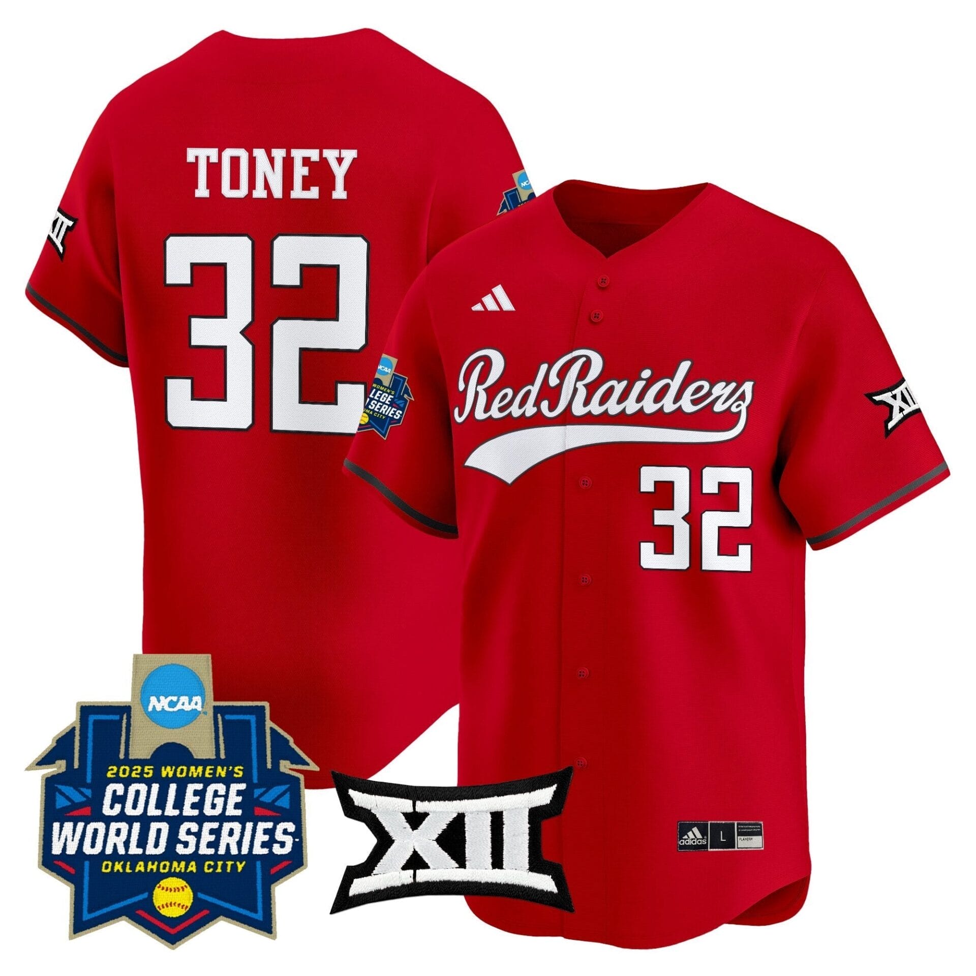 Texas Tech Red Raiders Softball 2025 World Series (WCWS) Vapor Premier Limited Jersey - All Stitched - Image 3