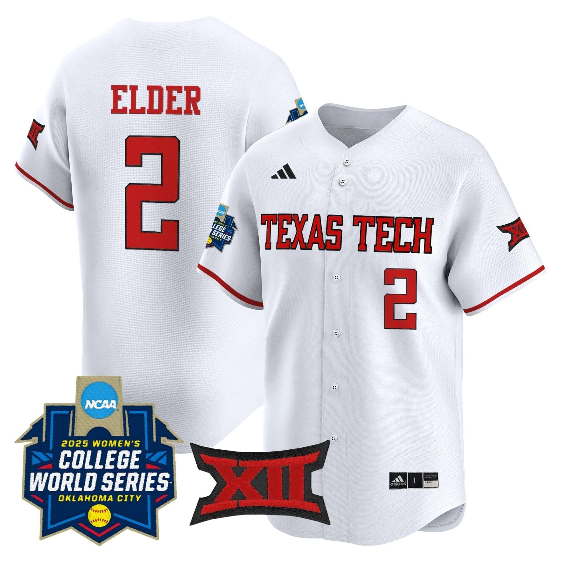 Texas Tech Red Raiders Softball 2025 World Series (WCWS) Vapor Premier Limited Jersey - All Stitched - Image 19