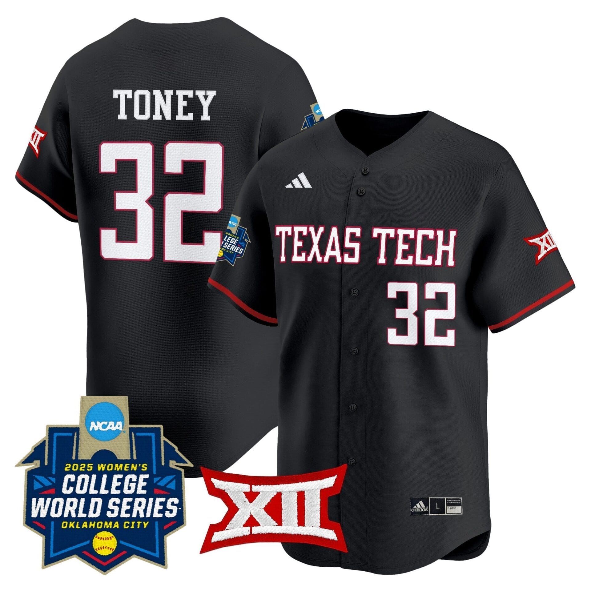 Texas Tech Red Raiders Softball 2025 World Series (WCWS) Vapor Premier Limited Jersey - All Stitched - Image 23