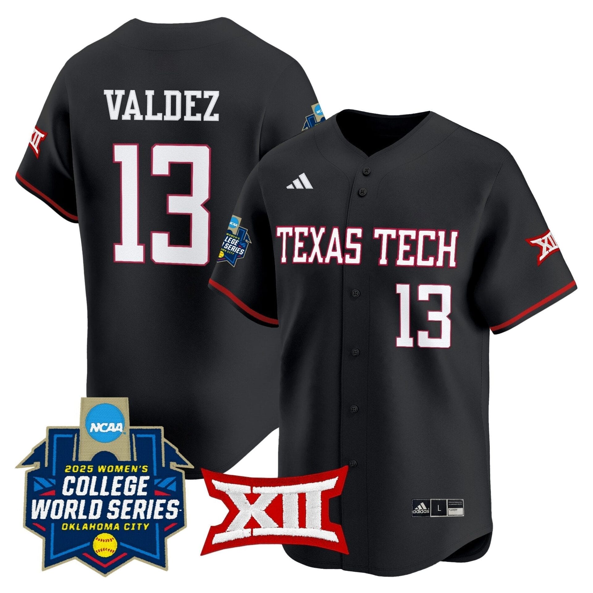 Texas Tech Red Raiders Softball 2025 World Series (WCWS) Vapor Premier Limited Jersey - All Stitched - Image 27