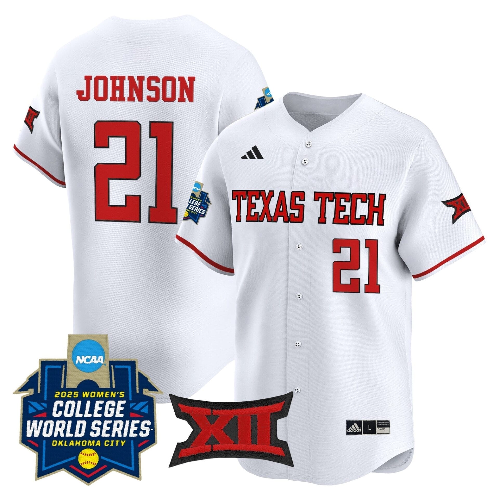 Texas Tech Red Raiders Softball 2025 World Series (WCWS) Vapor Premier Limited Jersey - All Stitched - Image 16