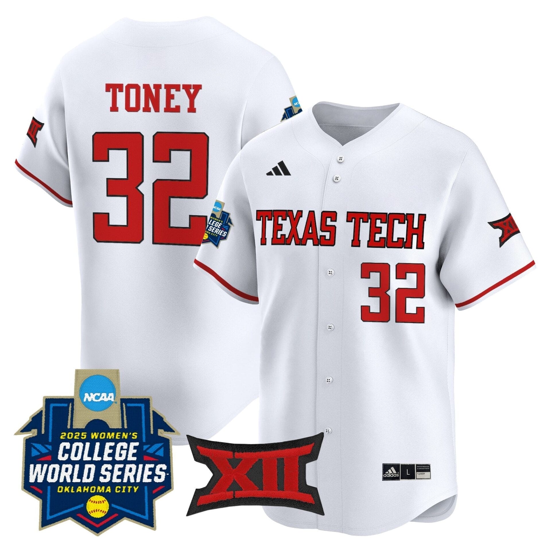 Texas Tech Red Raiders Softball 2025 World Series (WCWS) Vapor Premier Limited Jersey - All Stitched - Image 13