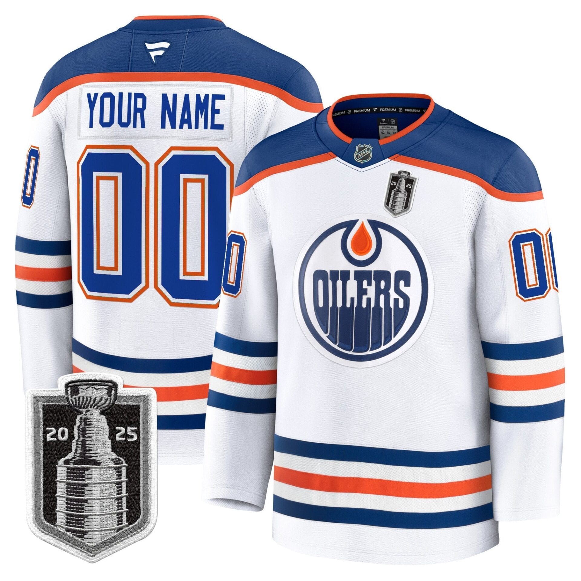 Edmonton Oilers 2025 Stanley Cup Final Premium Custom Jersey - All Stitched - Image 2