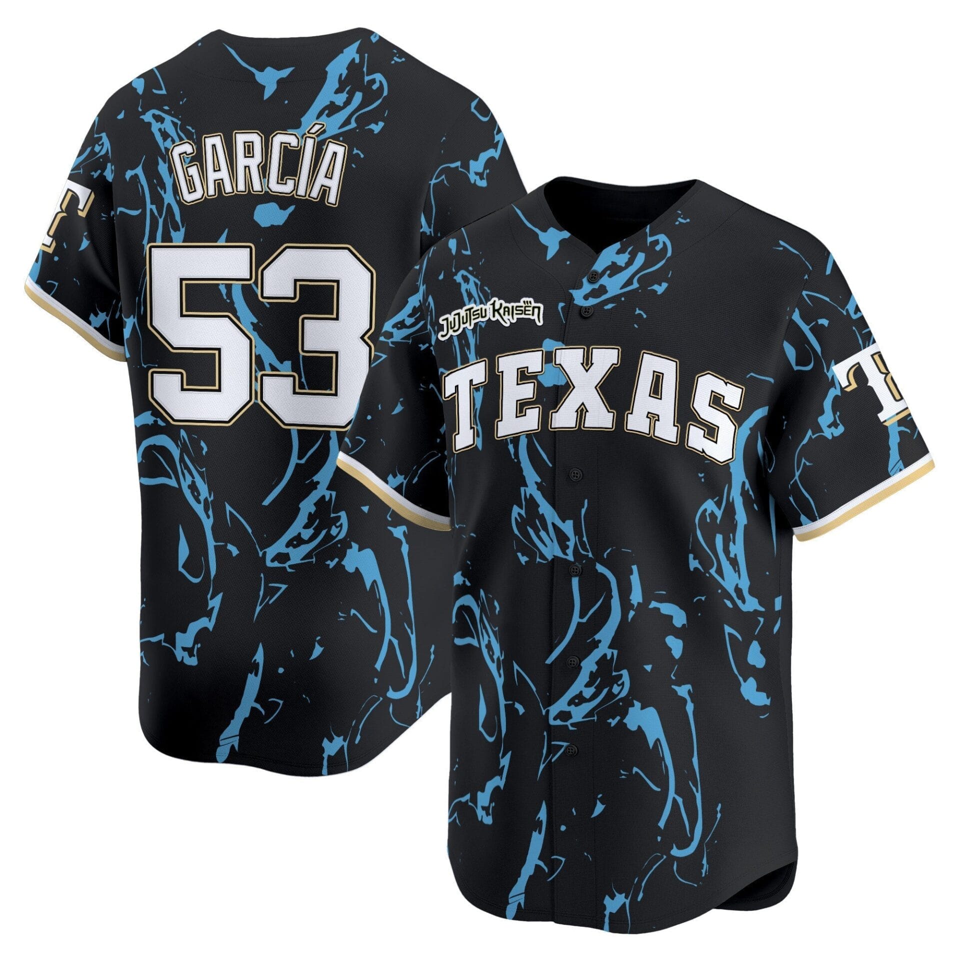 Texas Rangers x Jujutsu Kaisen Vapor Premier Limited Jersey - All Stitched - Image 2