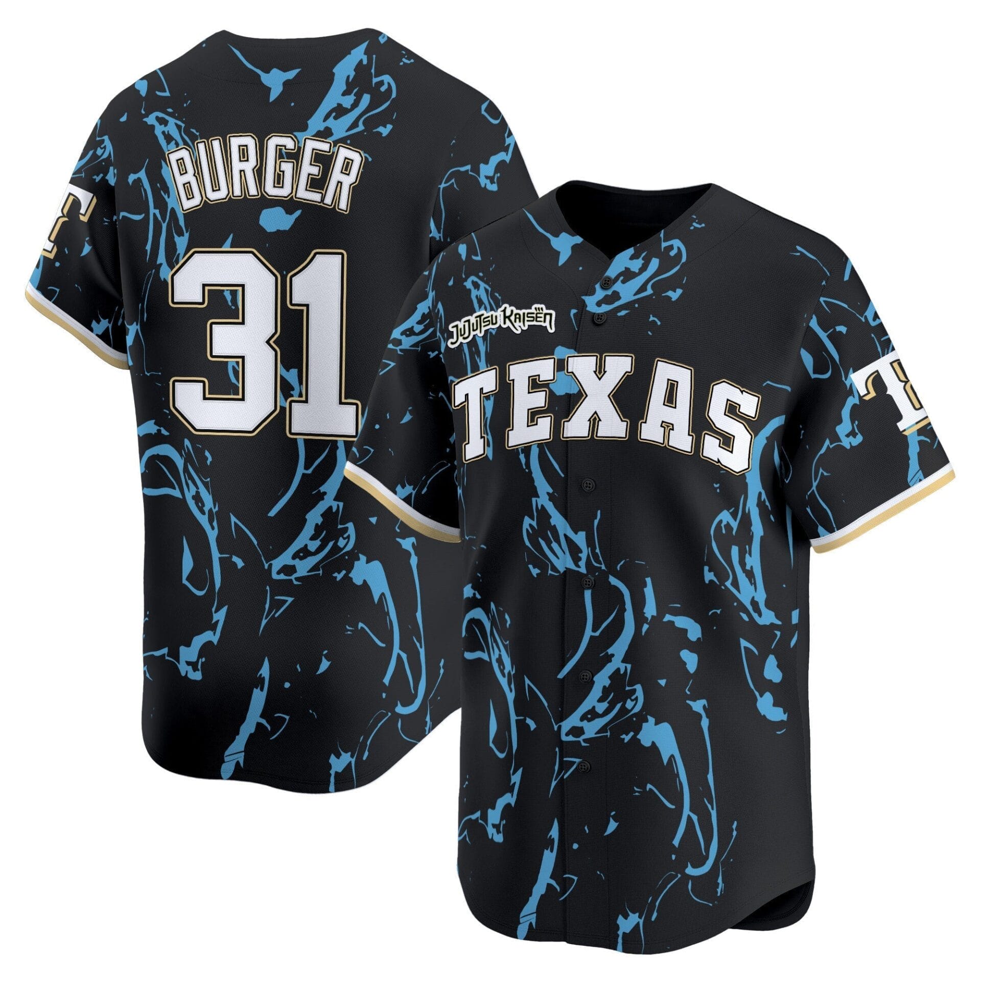 Texas Rangers x Jujutsu Kaisen Vapor Premier Limited Jersey - All Stitched - Image 9