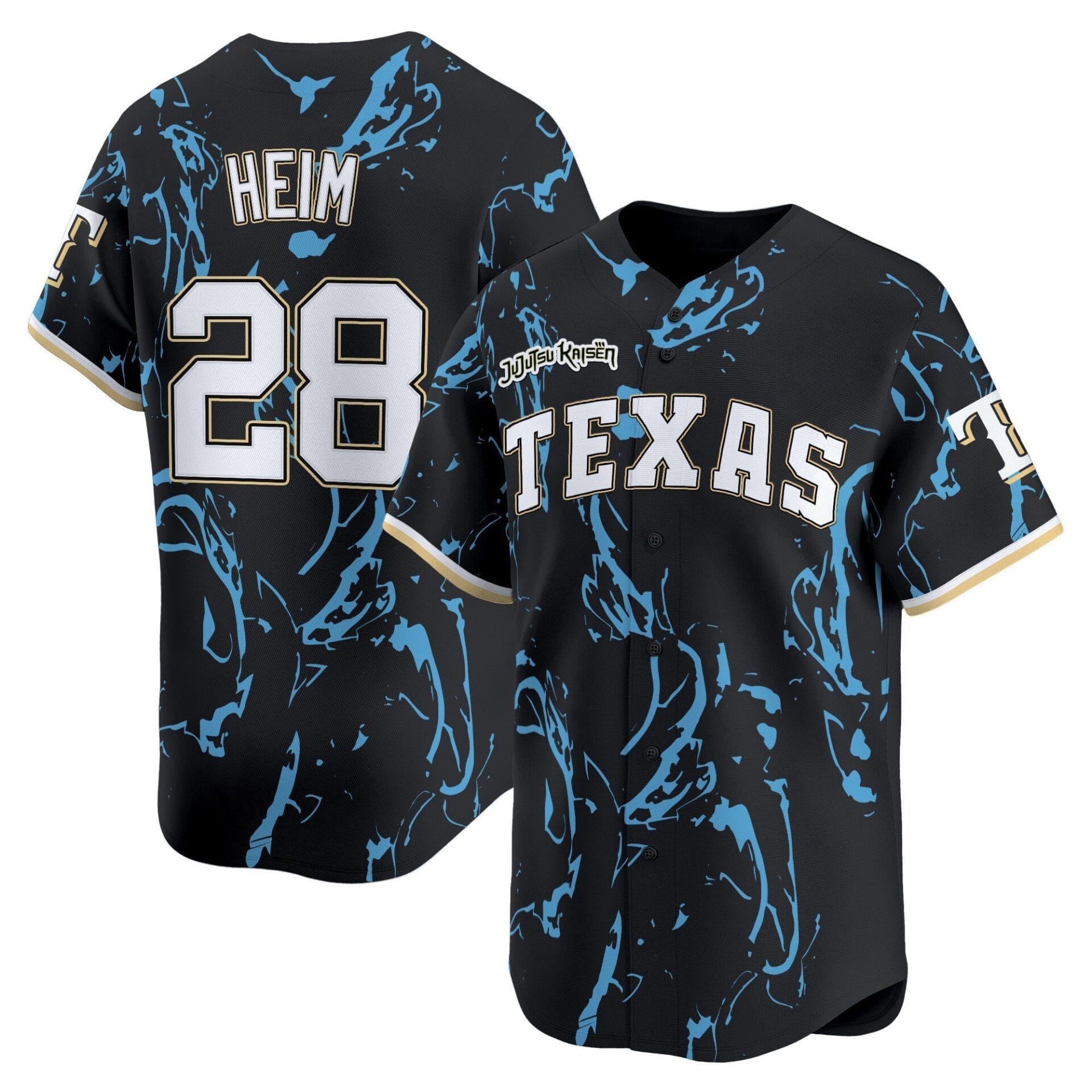 Texas Rangers x Jujutsu Kaisen Vapor Premier Limited Jersey - All Stitched - Image 6
