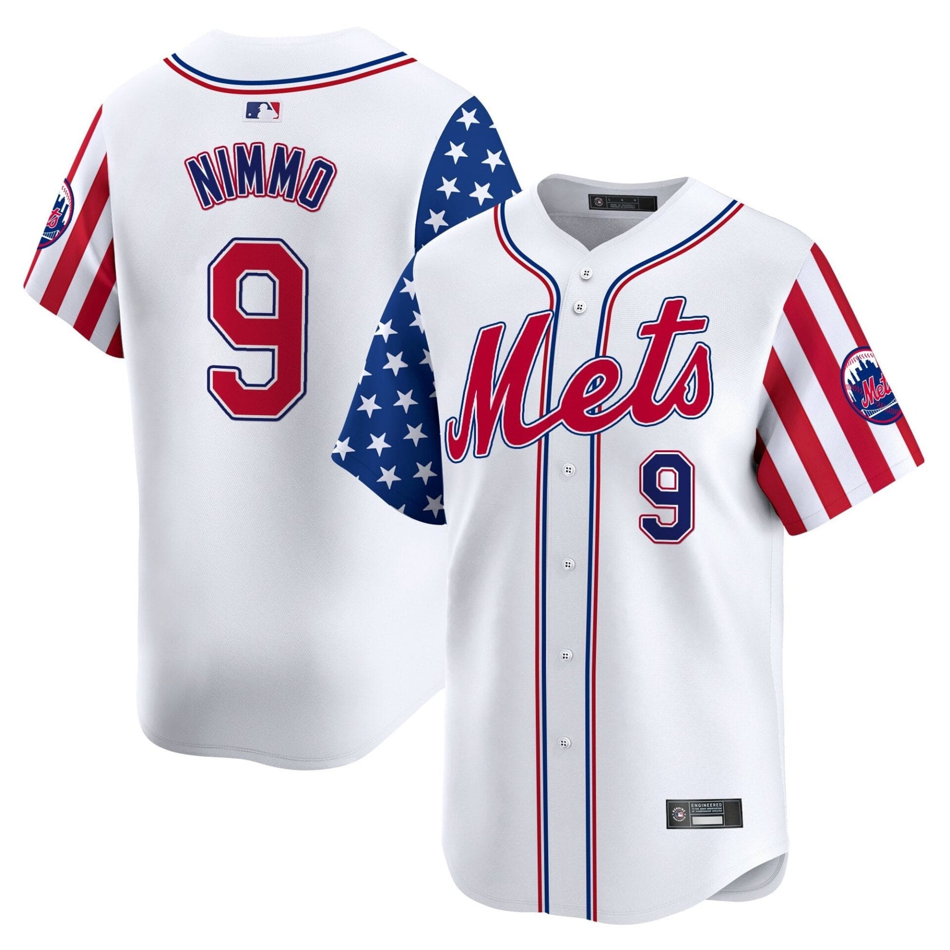 New York Mets 2025 Independence Day Vapor Premier Limited Jersey - All Stitched - Image 6