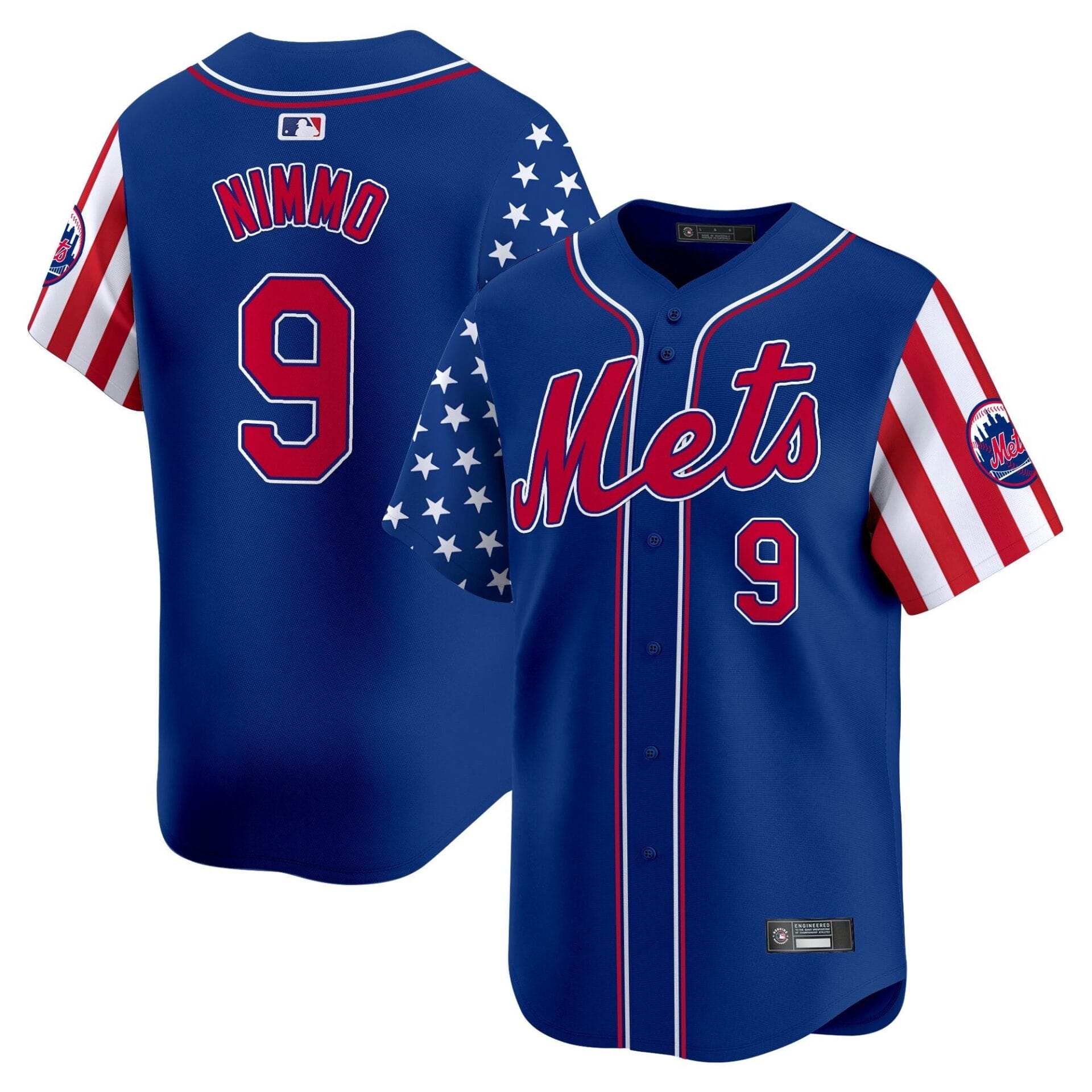 New York Mets 2025 Independence Day Vapor Premier Limited Jersey - All Stitched - Image 24