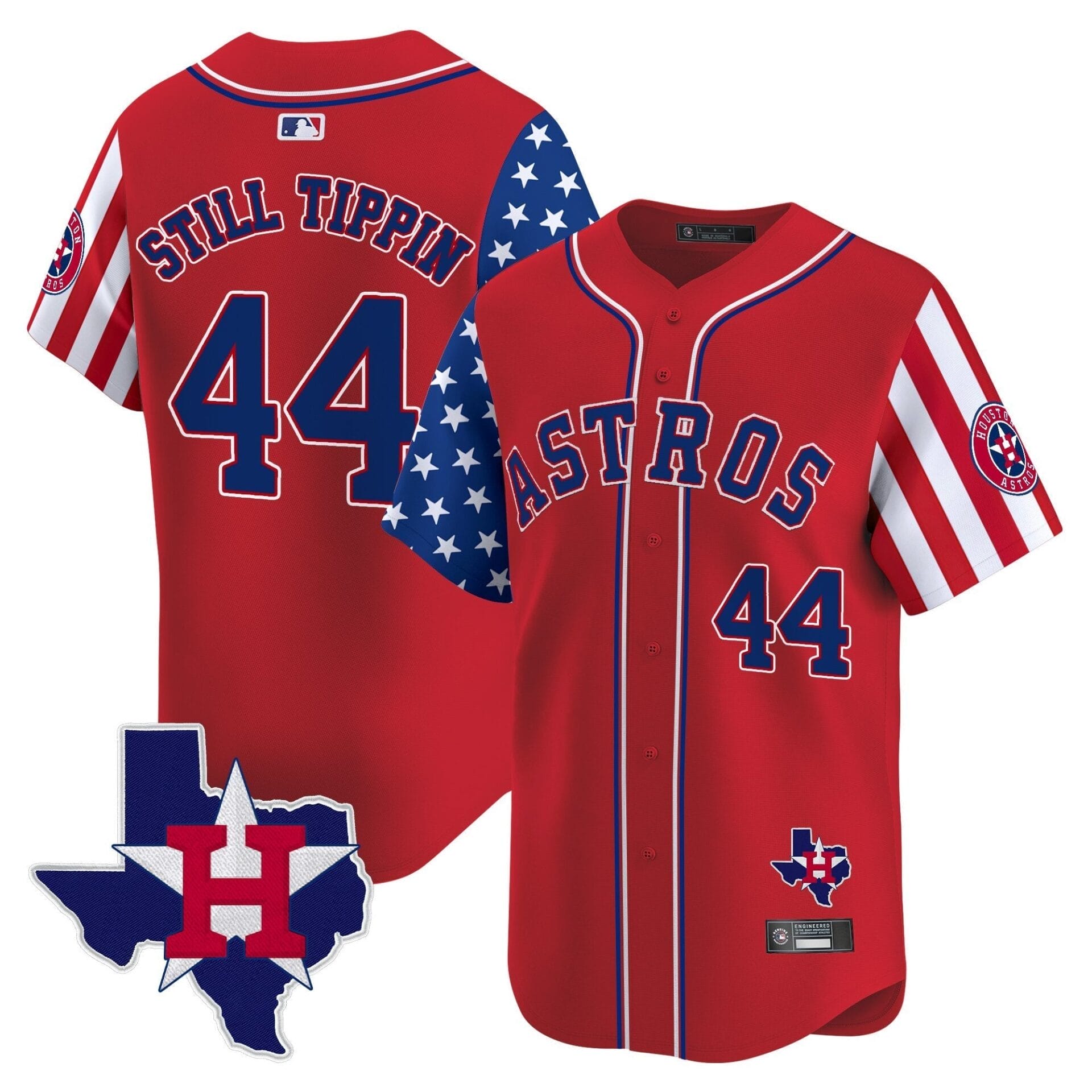 Houston Astros 2025 Independence Day Vapor Premier Limited Jersey - All Stitched - Image 16