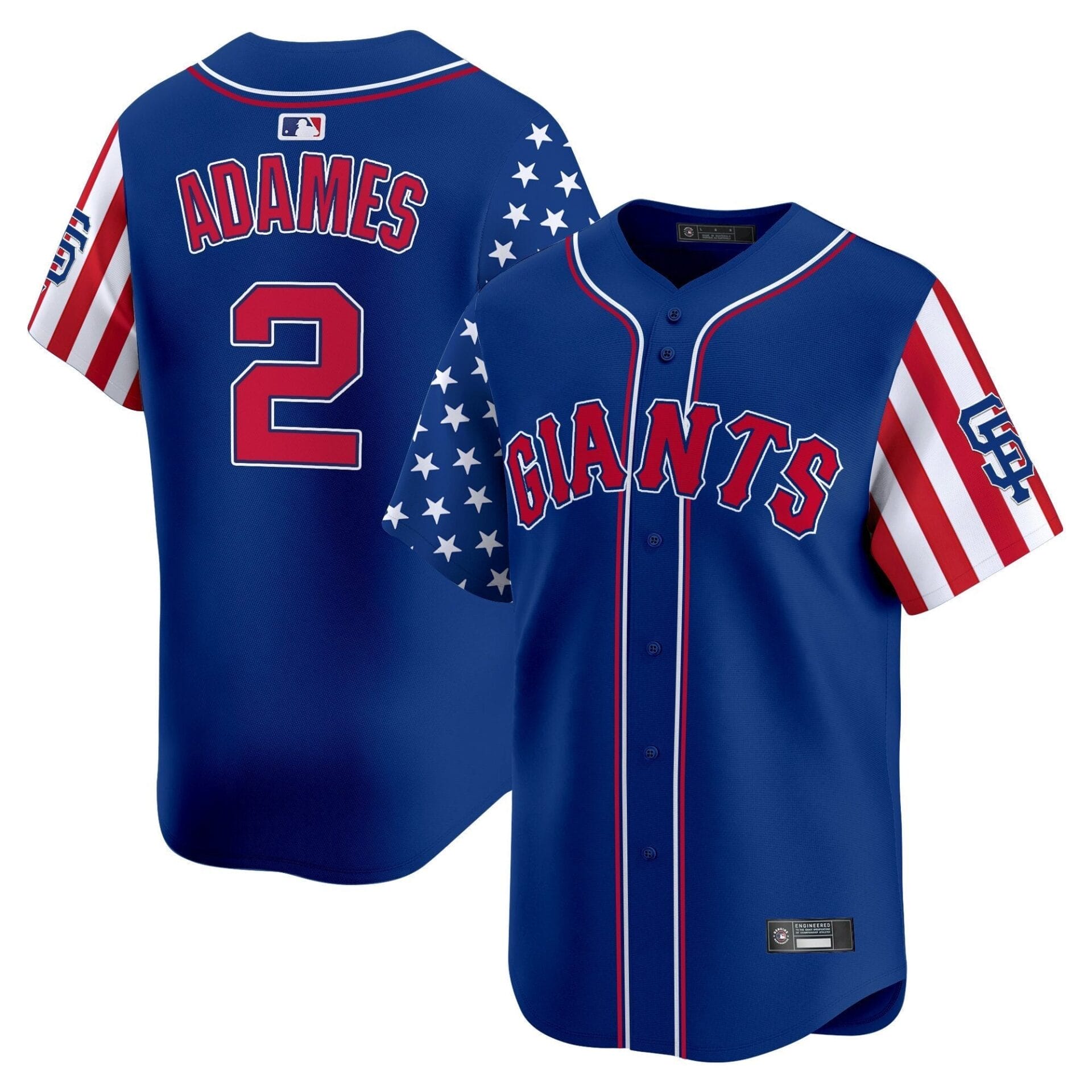 San Francisco Giants 2025 Independence Day Vapor Premier Limited Jersey - All Stitched - Image 26