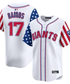 Alternative view of San Francisco Giants 2025 Independence Day Vapor Premier Limited Jersey - All Stitched