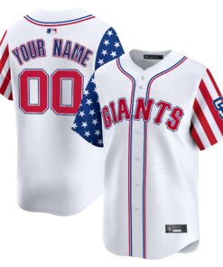 San Francisco Giants 2025 Independence Day Vapor Premier Limited Custom Jersey - All Stitched