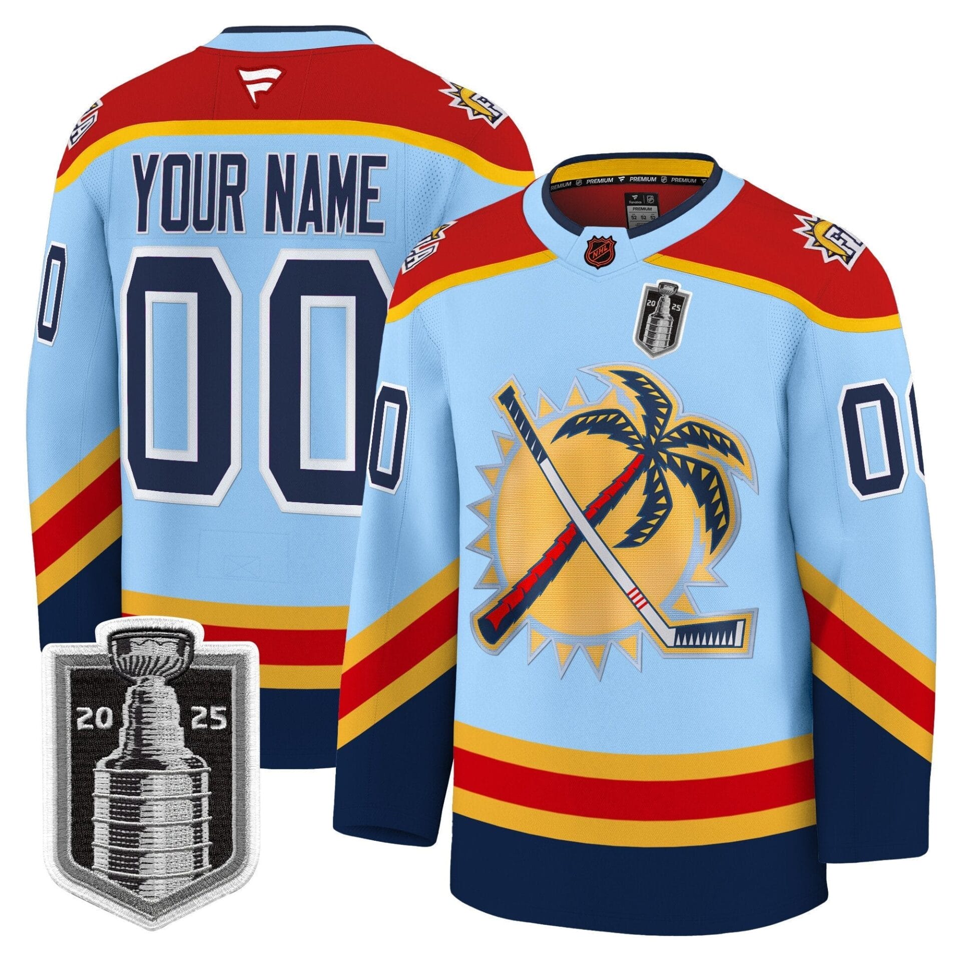Florida Panthers 2025 Stanley Cup Final Premium Custom Jersey - All Stitched - Image 3