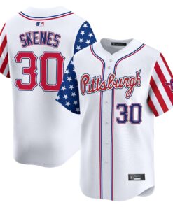 Pittsburgh Pirates 2025 Independence Day Vapor Premier Limited Jersey - All Stitched