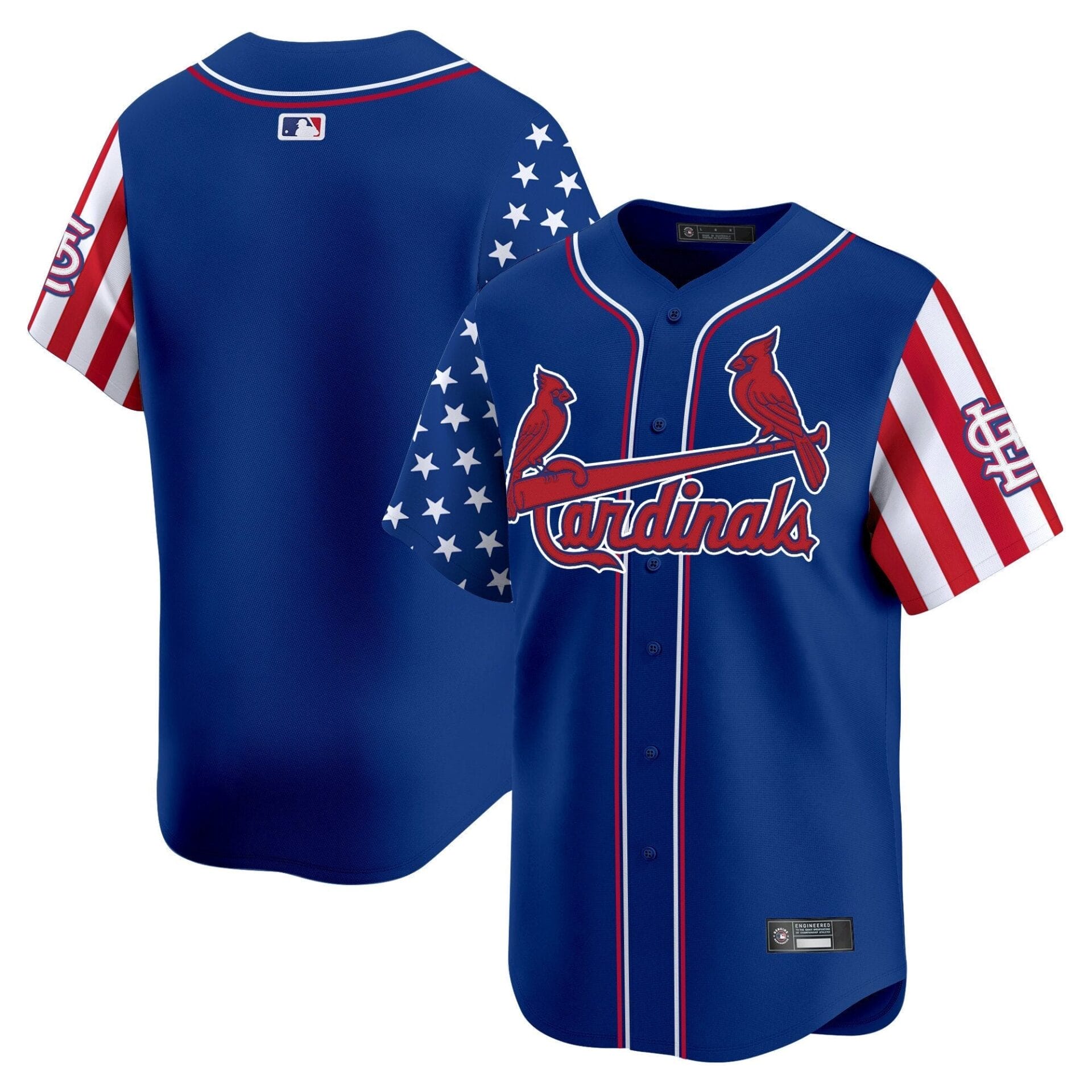 St. Louis Cardinals 2025 Independence Day Vapor Premier Limited Jersey V2 - All Stitched - Image 27