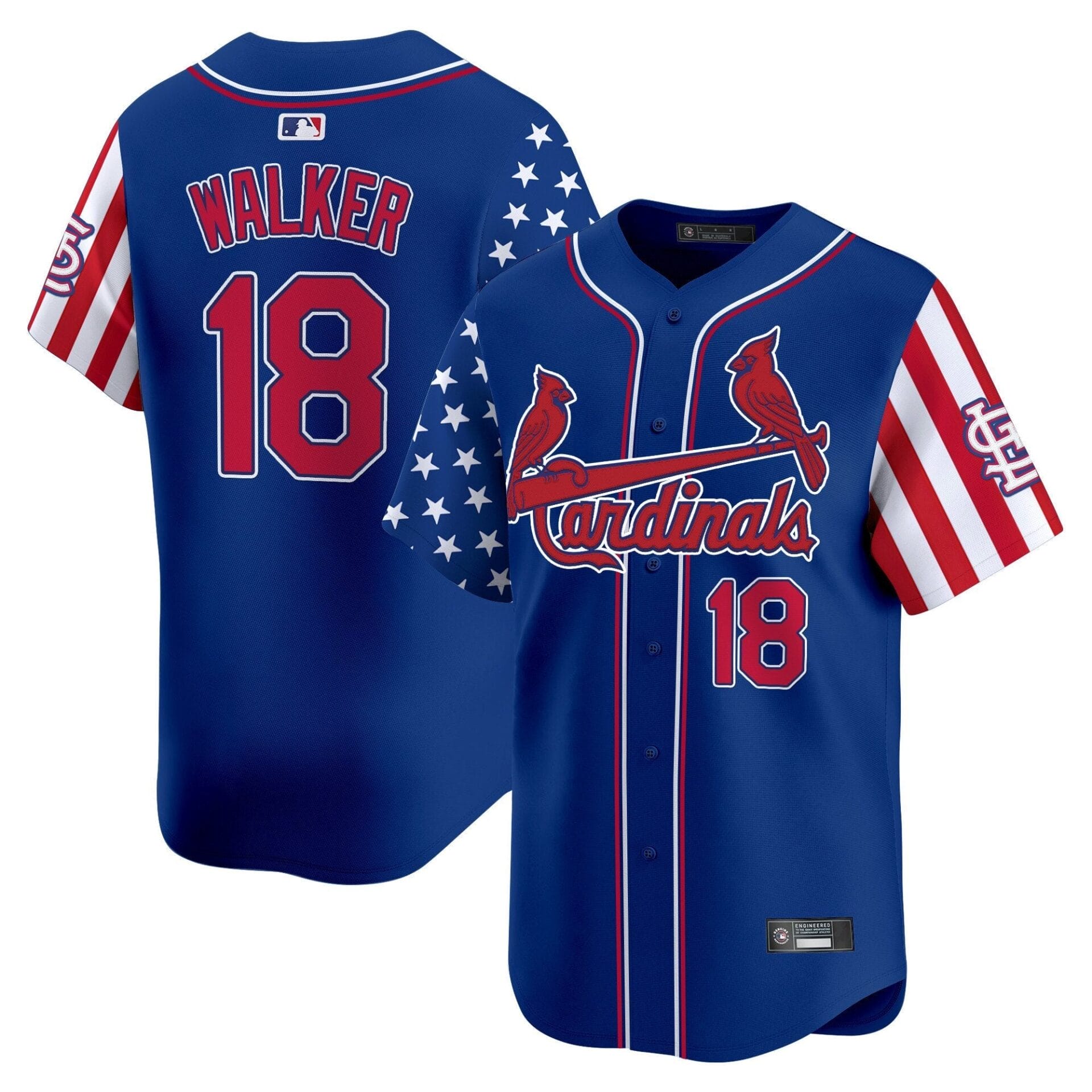 St. Louis Cardinals 2025 Independence Day Vapor Premier Limited Jersey V2 - All Stitched - Image 22