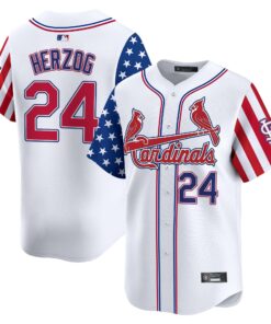 Alternative view of St. Louis Cardinals 2025 Independence Day Vapor Premier Limited Jersey V2 - All Stitched