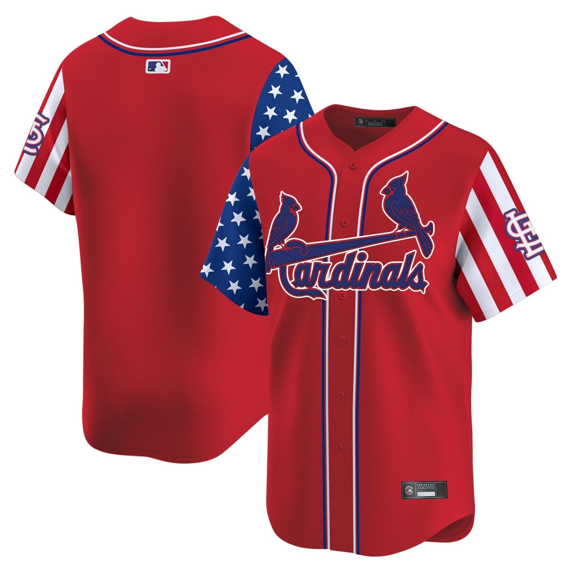 St. Louis Cardinals 2025 Independence Day Vapor Premier Limited Jersey V2 - All Stitched - Image 18