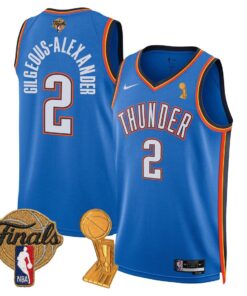 Alternative view of OKC Thunder 24/25 Jersey - Trophy + Final Patch -  All Stitched