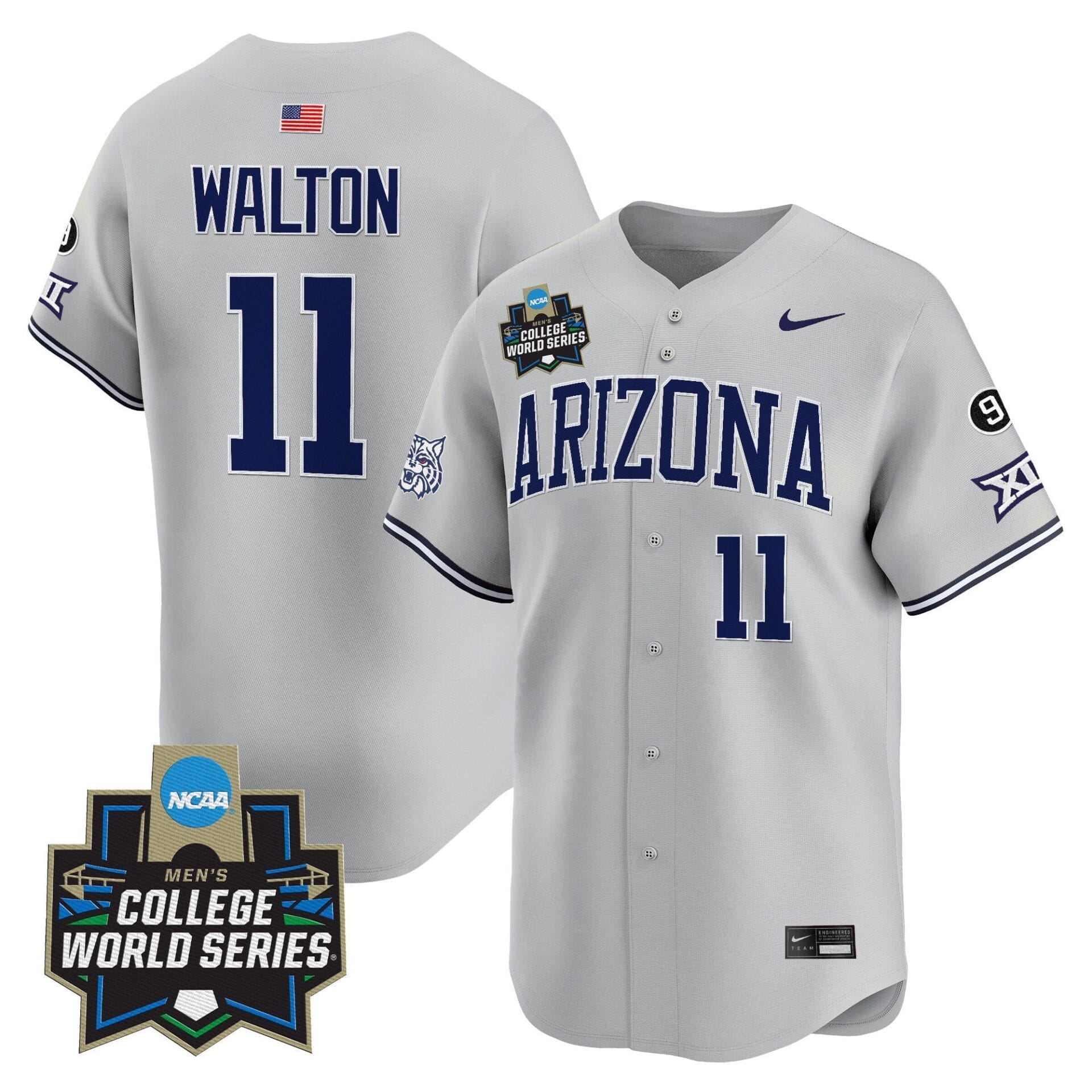 Arizona Wildcats 2025 World Series Vapor Premier Limited Jersey - All Stitched - Image 3