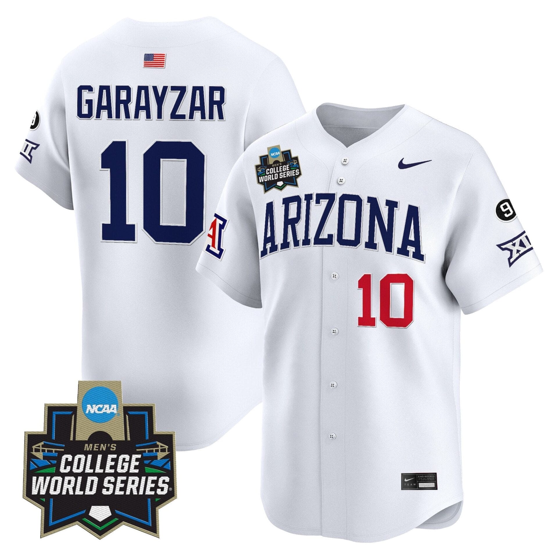 Arizona Wildcats 2025 World Series Vapor Premier Limited Jersey - All Stitched - Image 17