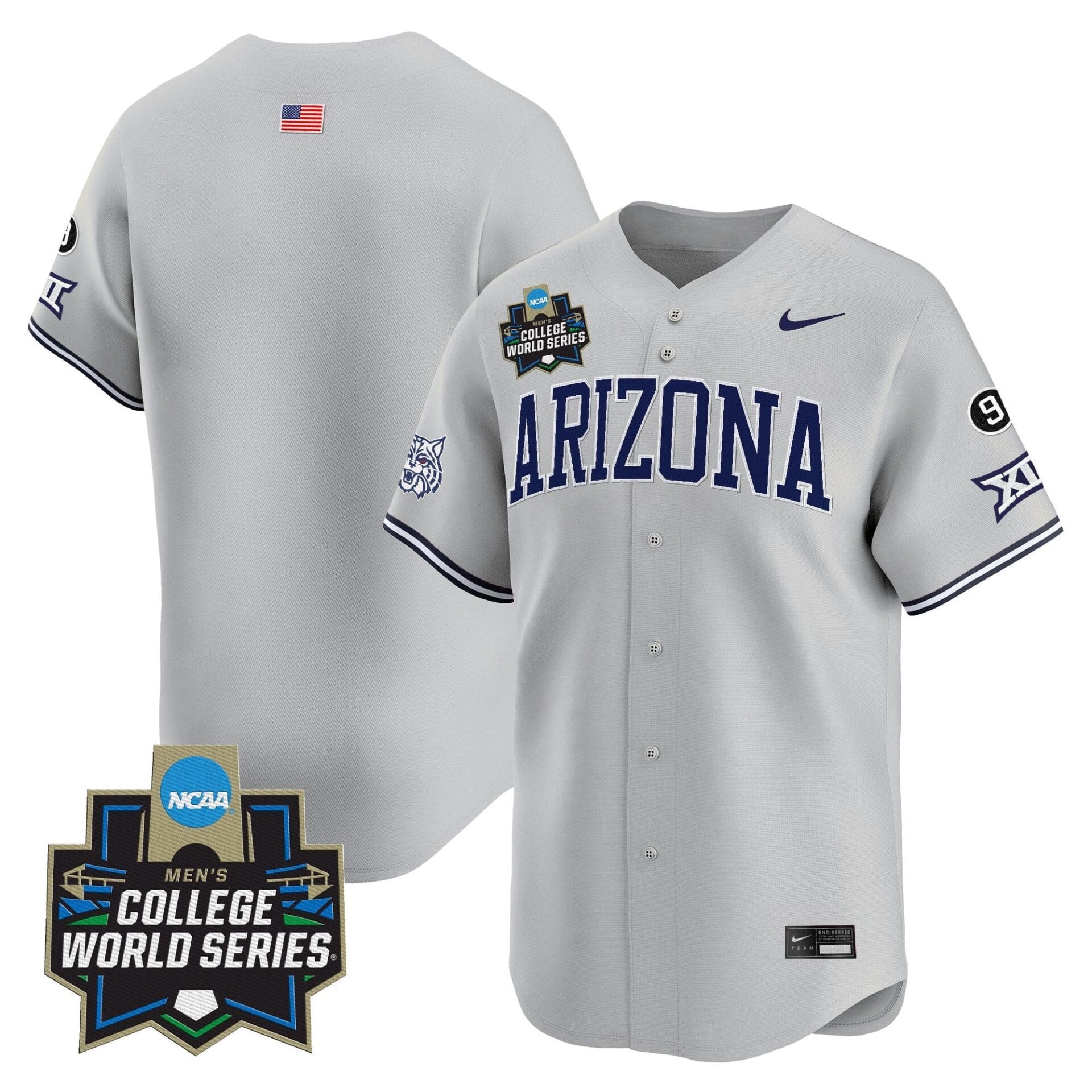 Arizona Wildcats 2025 World Series Vapor Premier Limited Jersey - All Stitched - Image 10