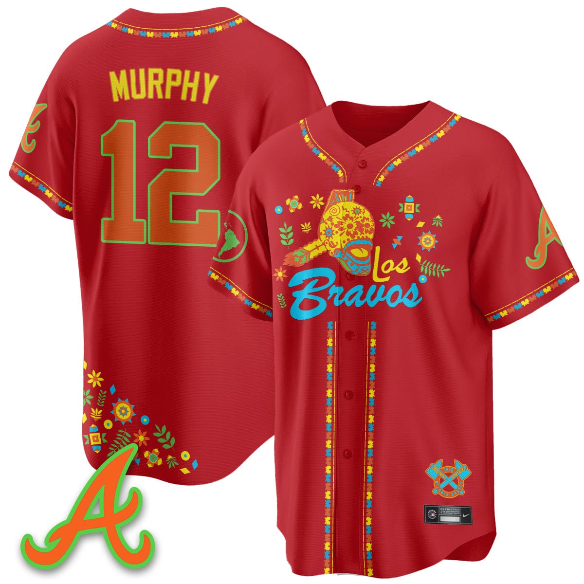 Atlanta Braves 2025 "Los Bravos" Jersey V2 - All Stitched - Image 39