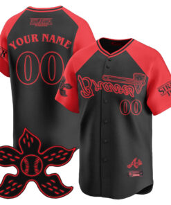 Atlanta Braves Stranger Things 2025 Limited Custom Jersey - All Stitched