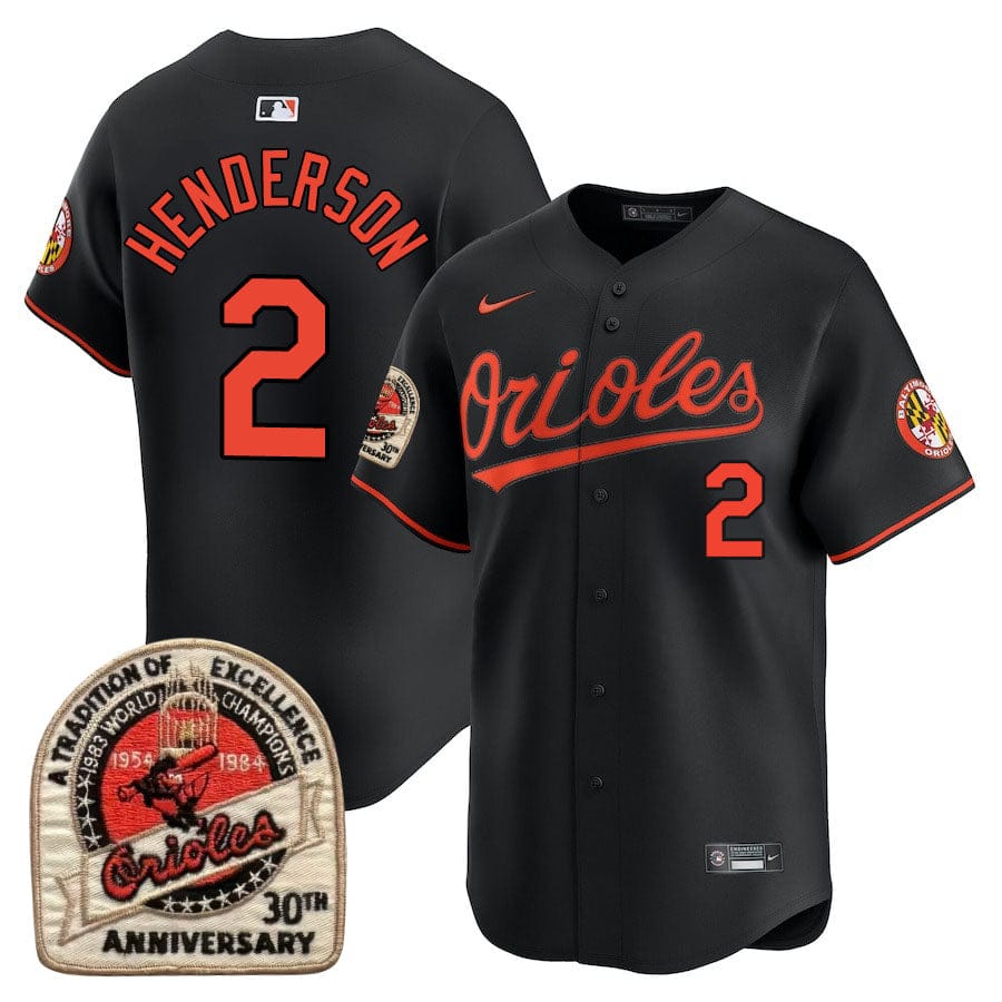 Baltimore Orioles Limited Jersey - 1984 Patch - All Stitched - Image 5