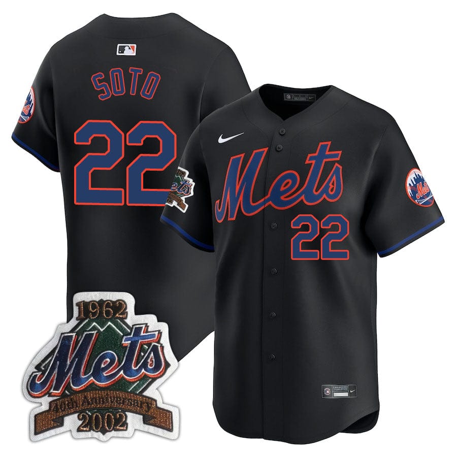 New York Mets Limited Jersey - 2002 Patch - All Stitched - Image 8