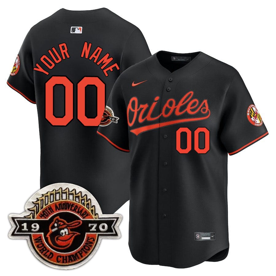 Baltimore Orioles Limited Custom Jersey - Amazing Patch - All Stitched - Image 44